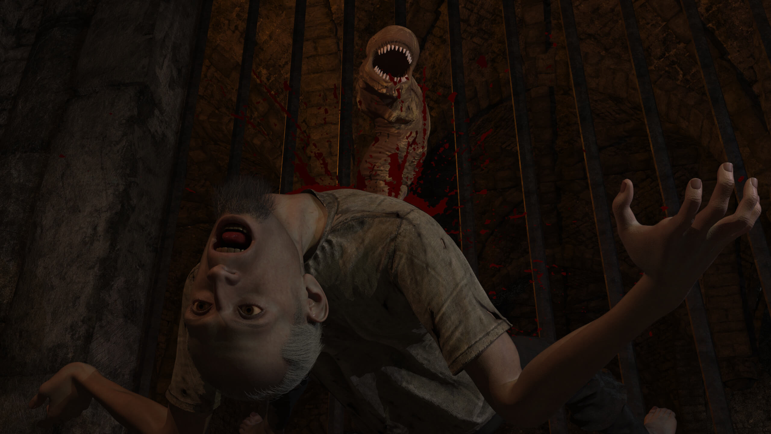 A Cruel Fate for a Prisoner 3D Render, Digital Artwork by Posh Tentacle
