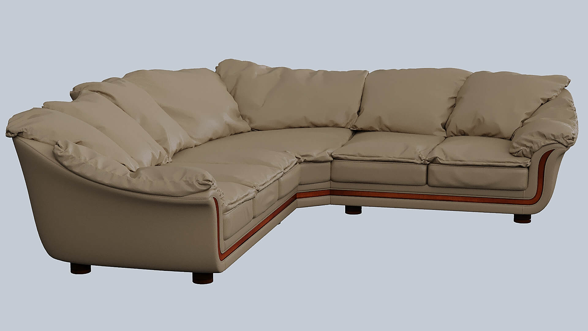 Angular Sofa 3D Model