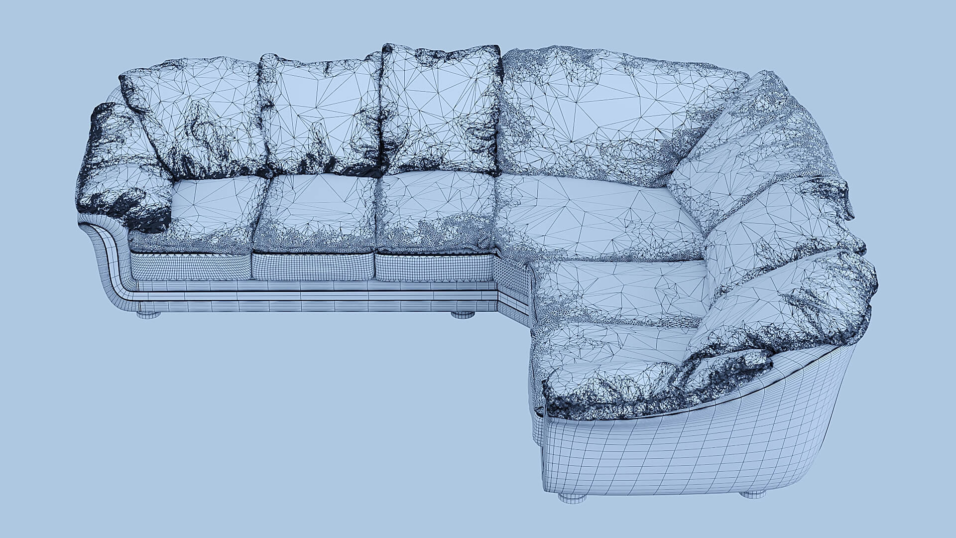 Angular Sofa 3D Model