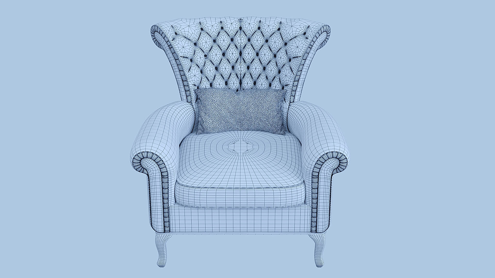 Classic Armchair 3D Model