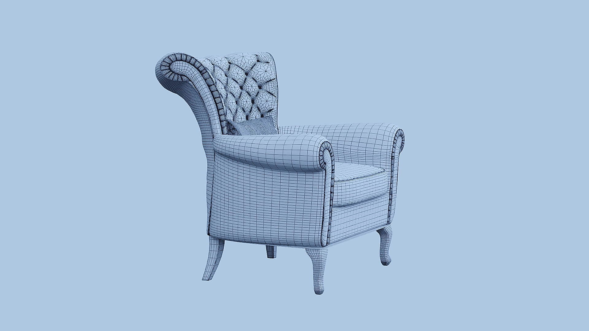 Classic Armchair 3D Model