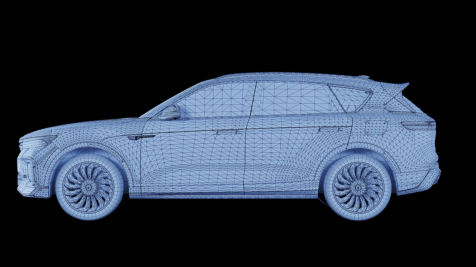 Electric Car Voyah Free 2025 3D Model