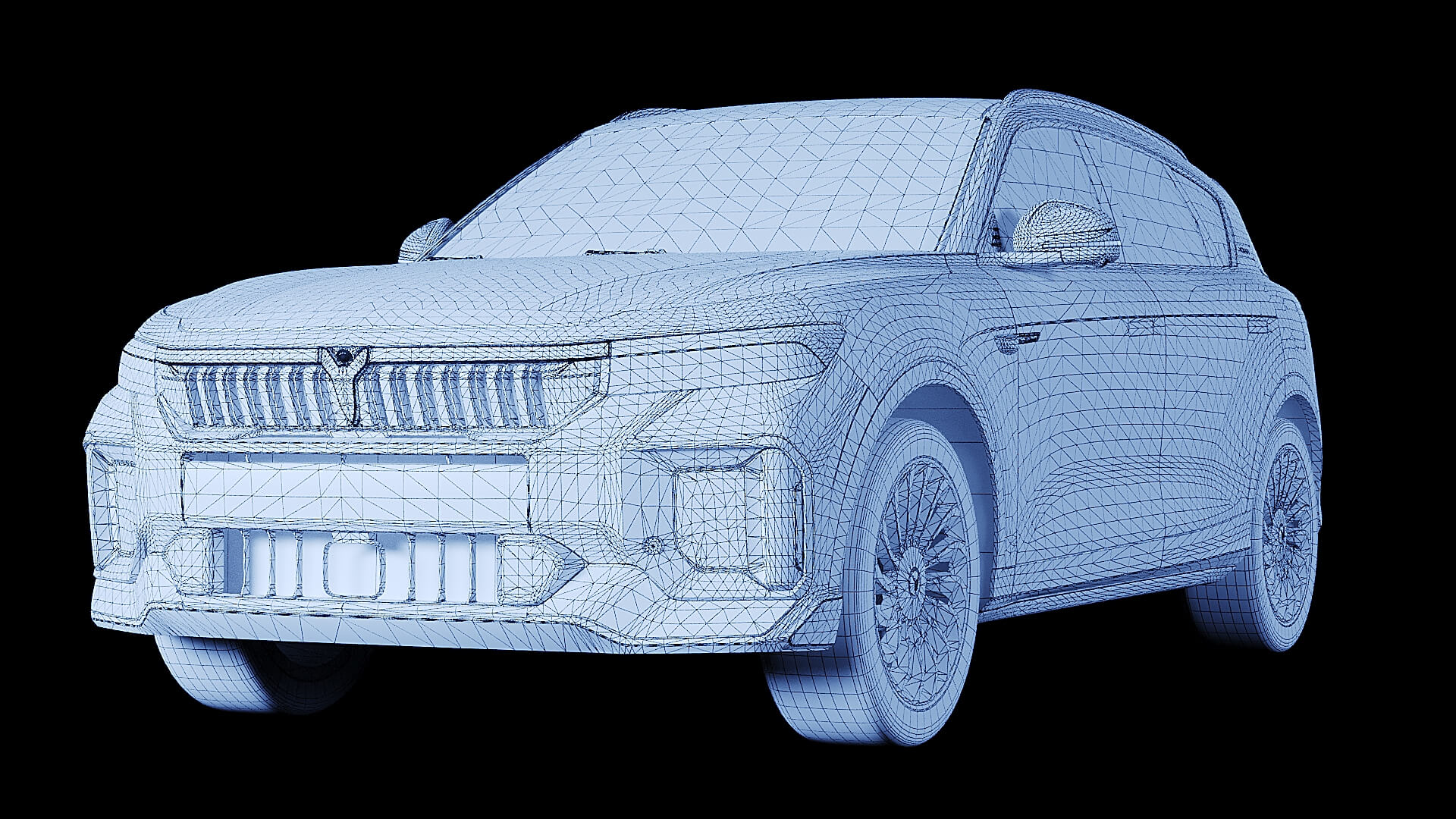 Electric Car Voyah Free 2025 3D Model