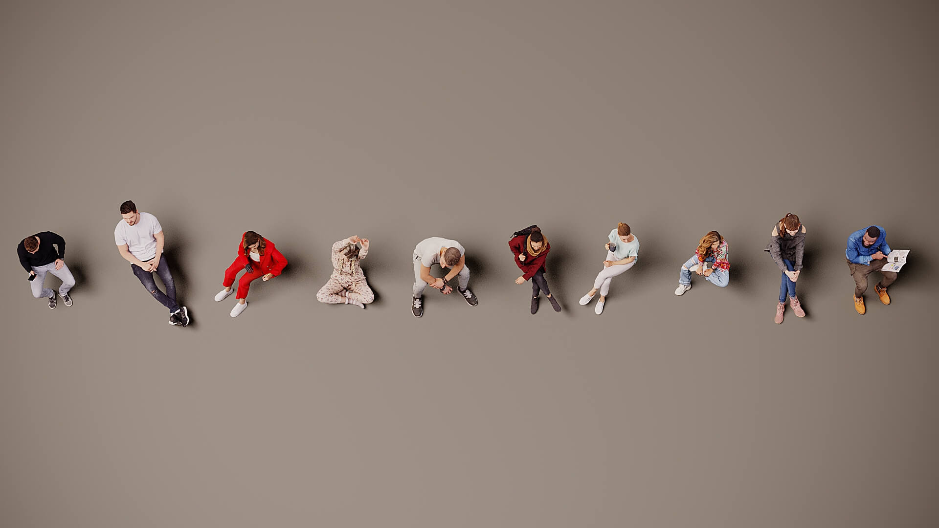 Models of People X 10 00 3D Model