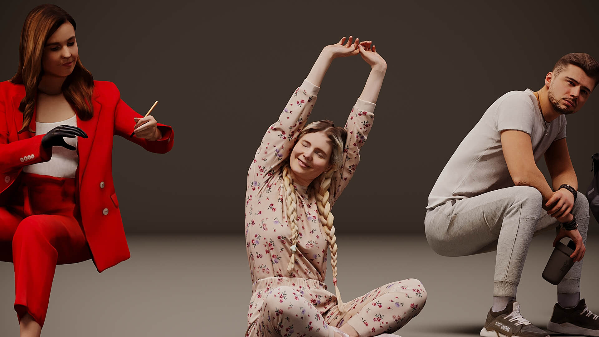 Models of People X 10 00 3D Model