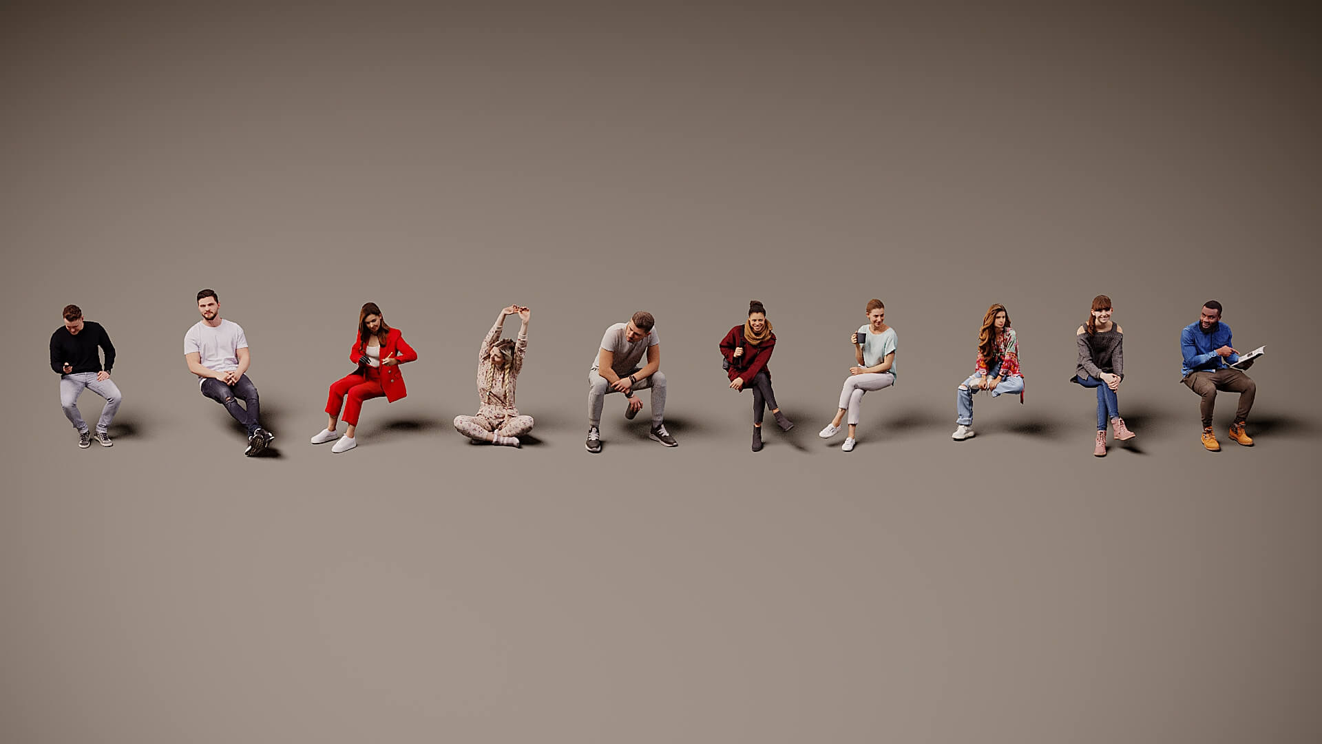 Models of People X 10 01 3D Model