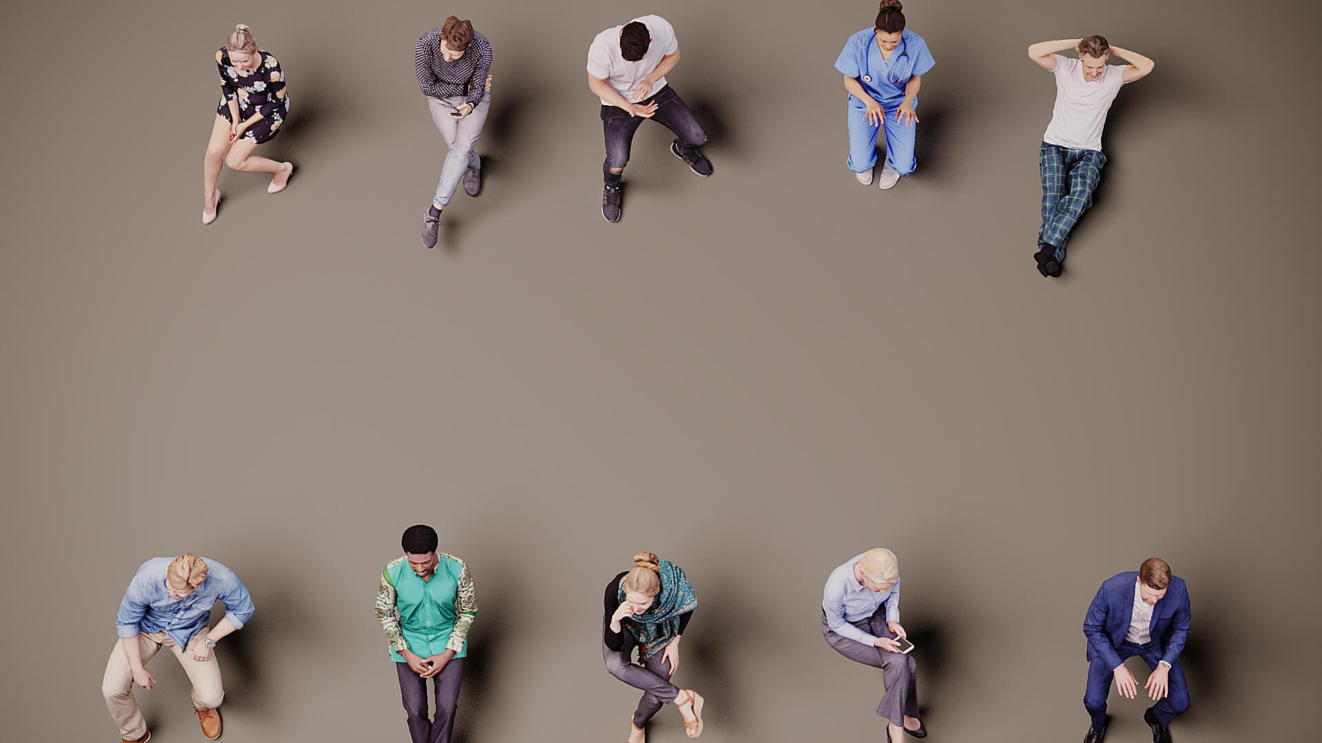 Models of People x 10 30 3D Model