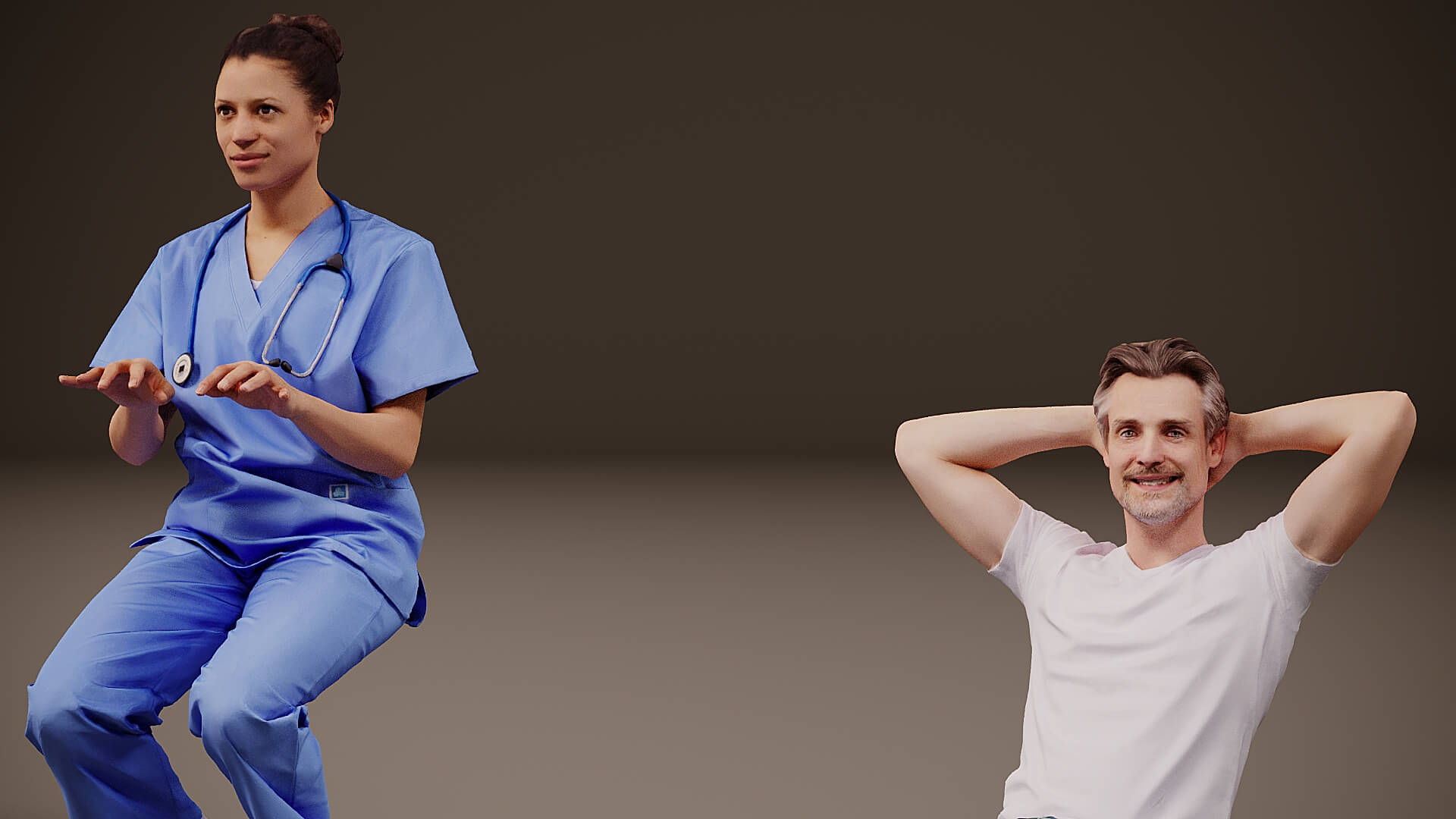 Models of People x 10 30 3D Model