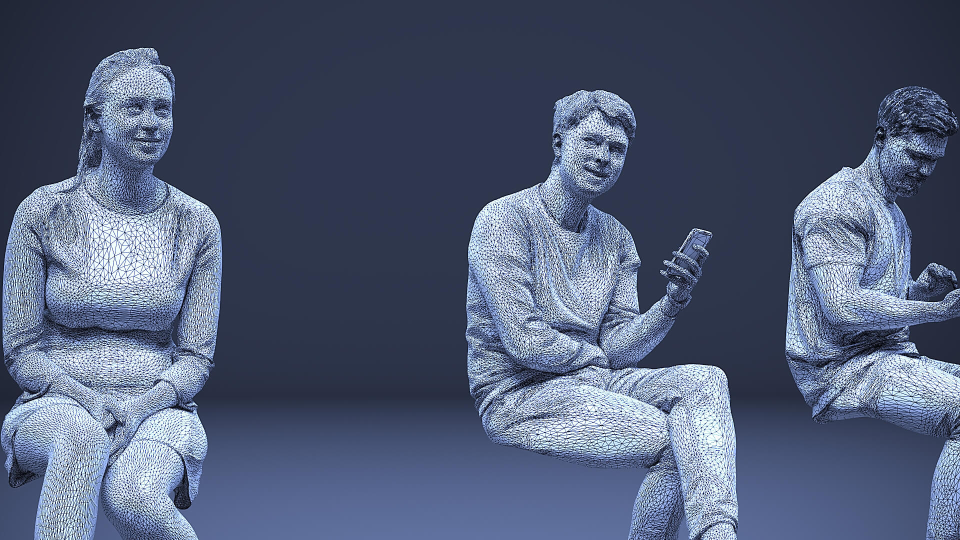 Models of People x 10 30 3D Model