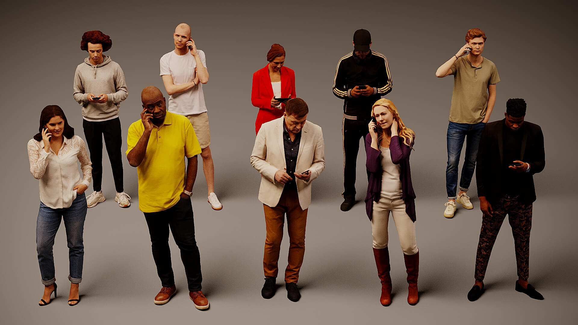 Models of People x 10 31 3D Model