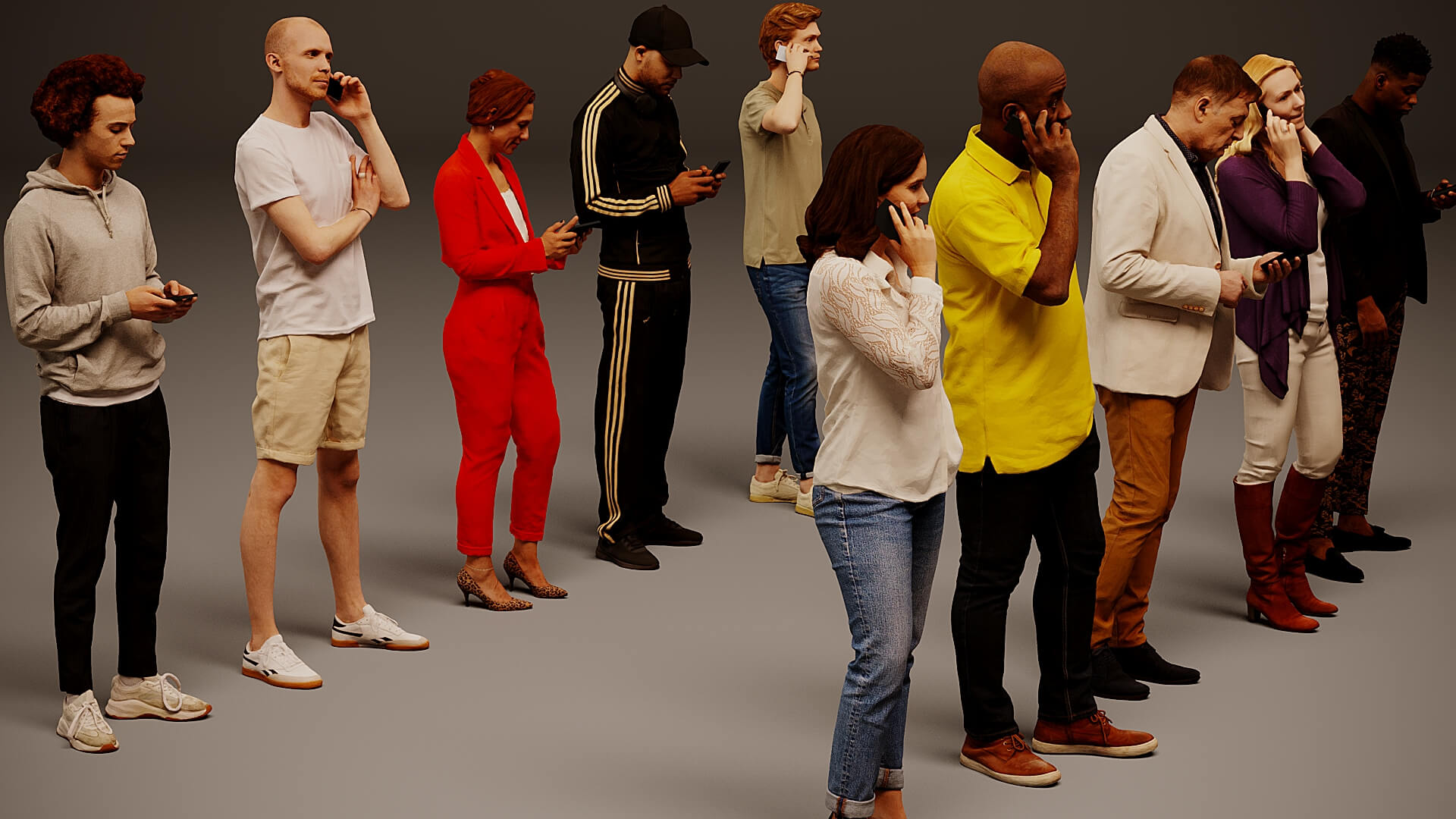Models of People x 10 31 3D Model