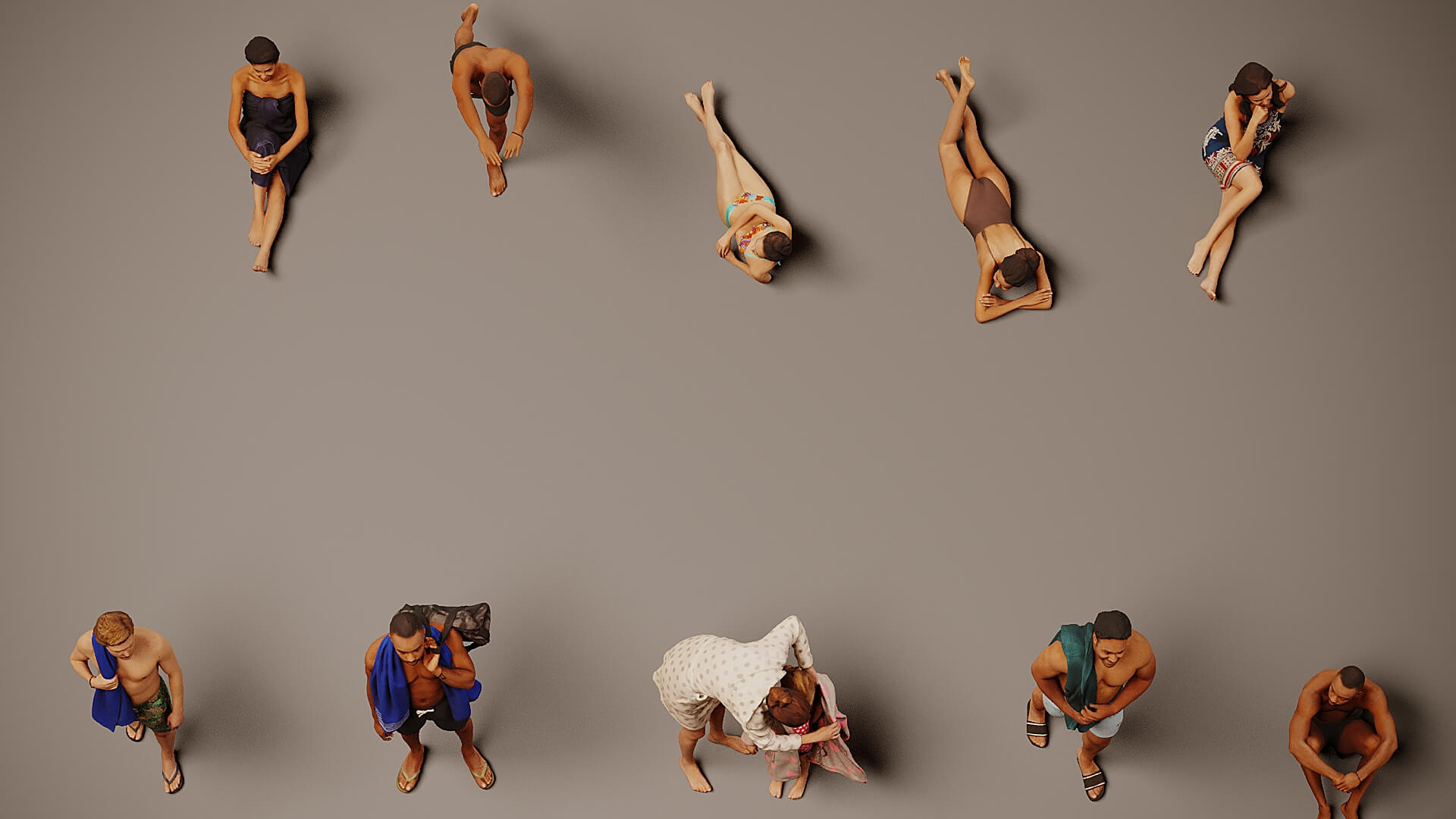 Models of People x 10 32 3D Model