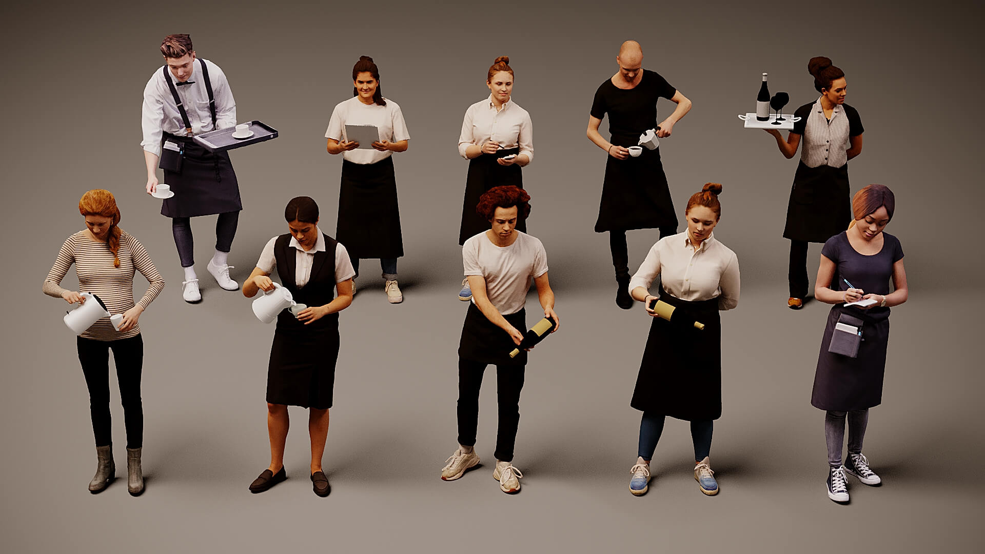 Models of People x 10 33 3D Model