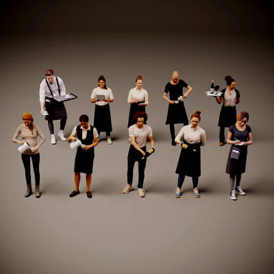 Models of People x 10 33