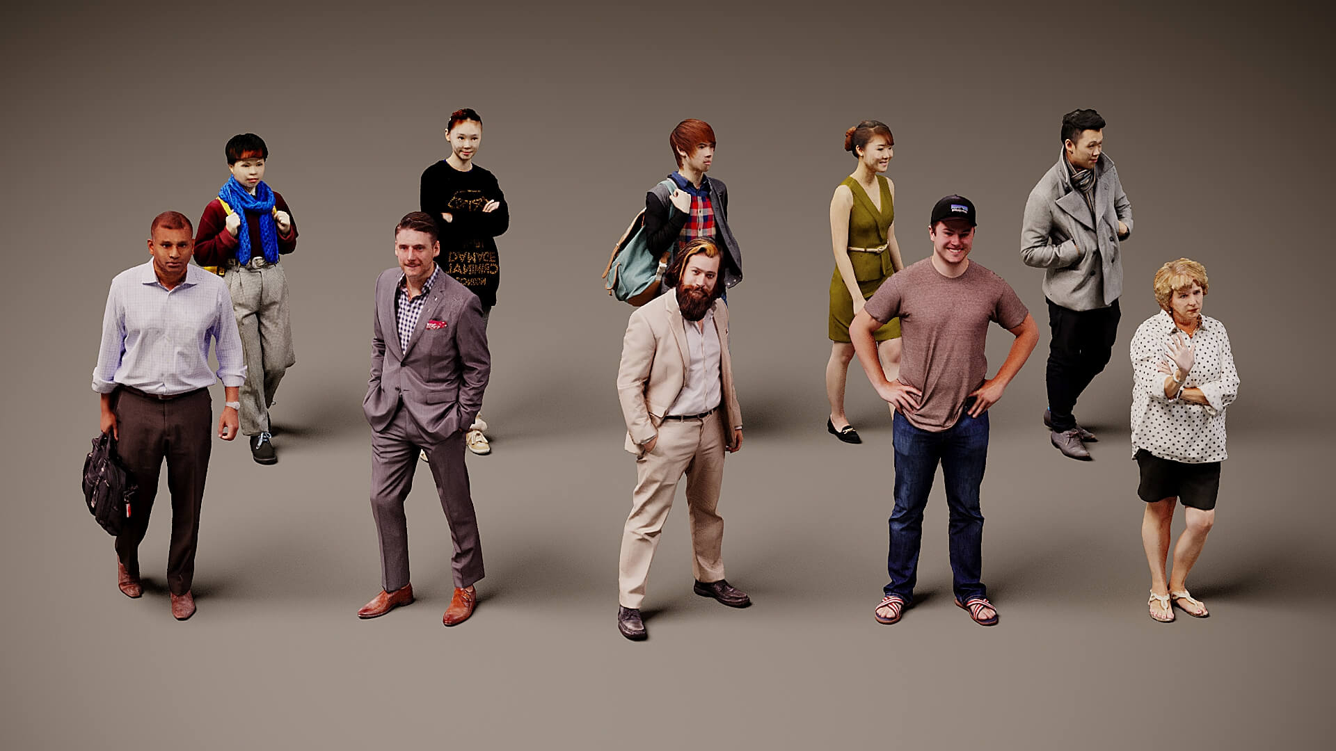 Models of People x 10 34 3D Model