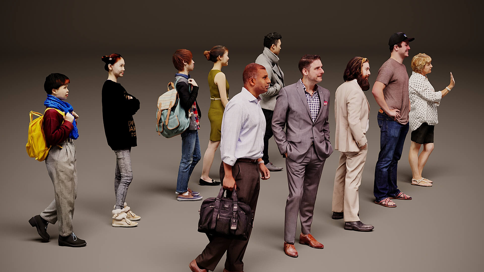 Models of People x 10 34 3D Model