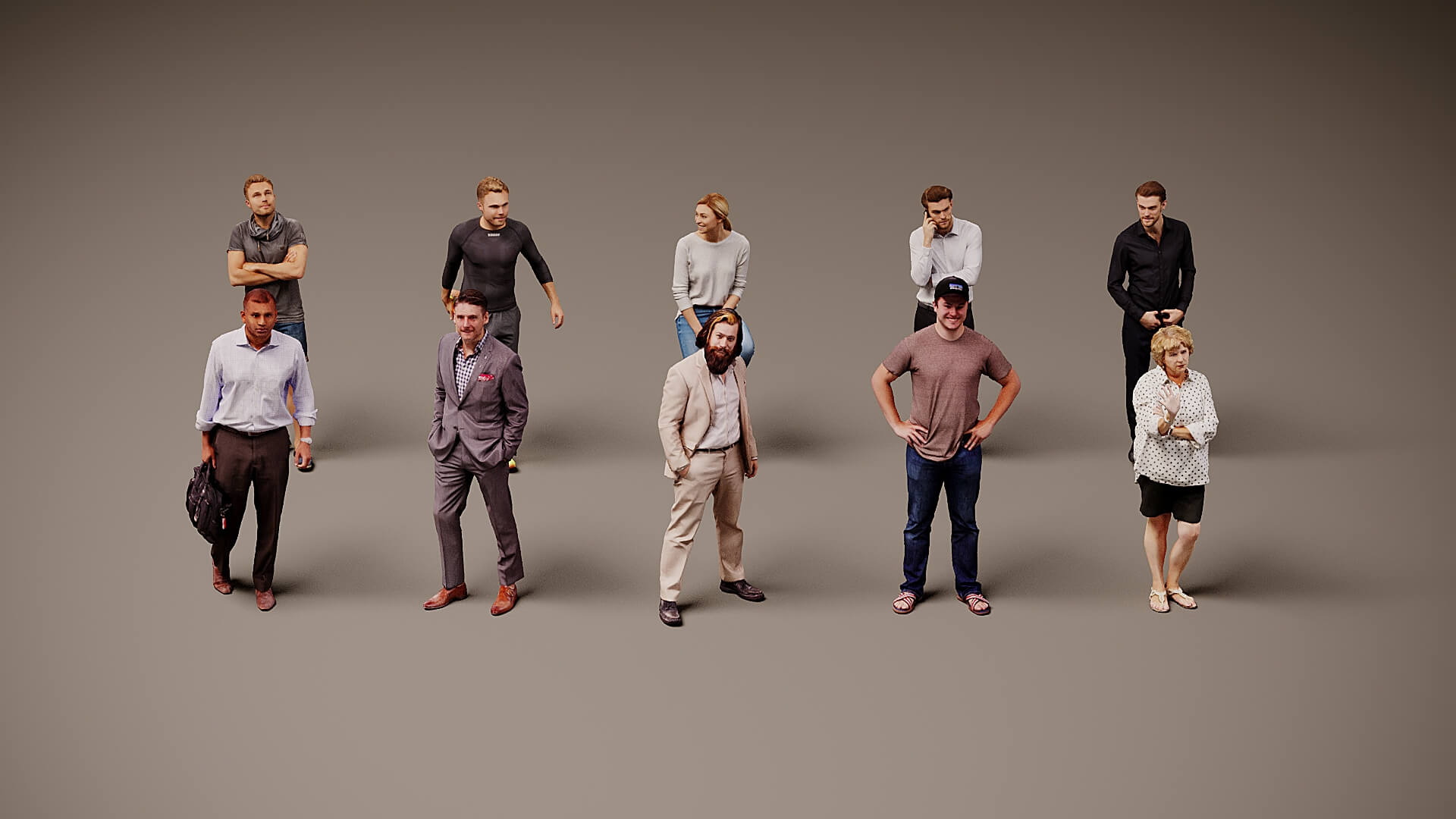 Models of People x 10 35 3D Model
