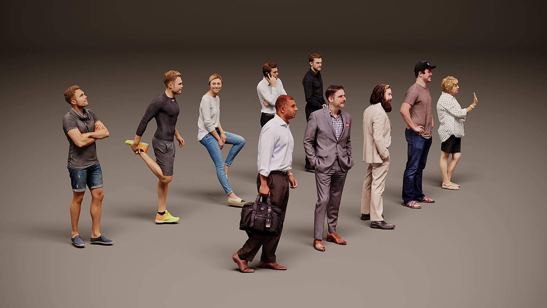 Models of People x 10 35 3D Model