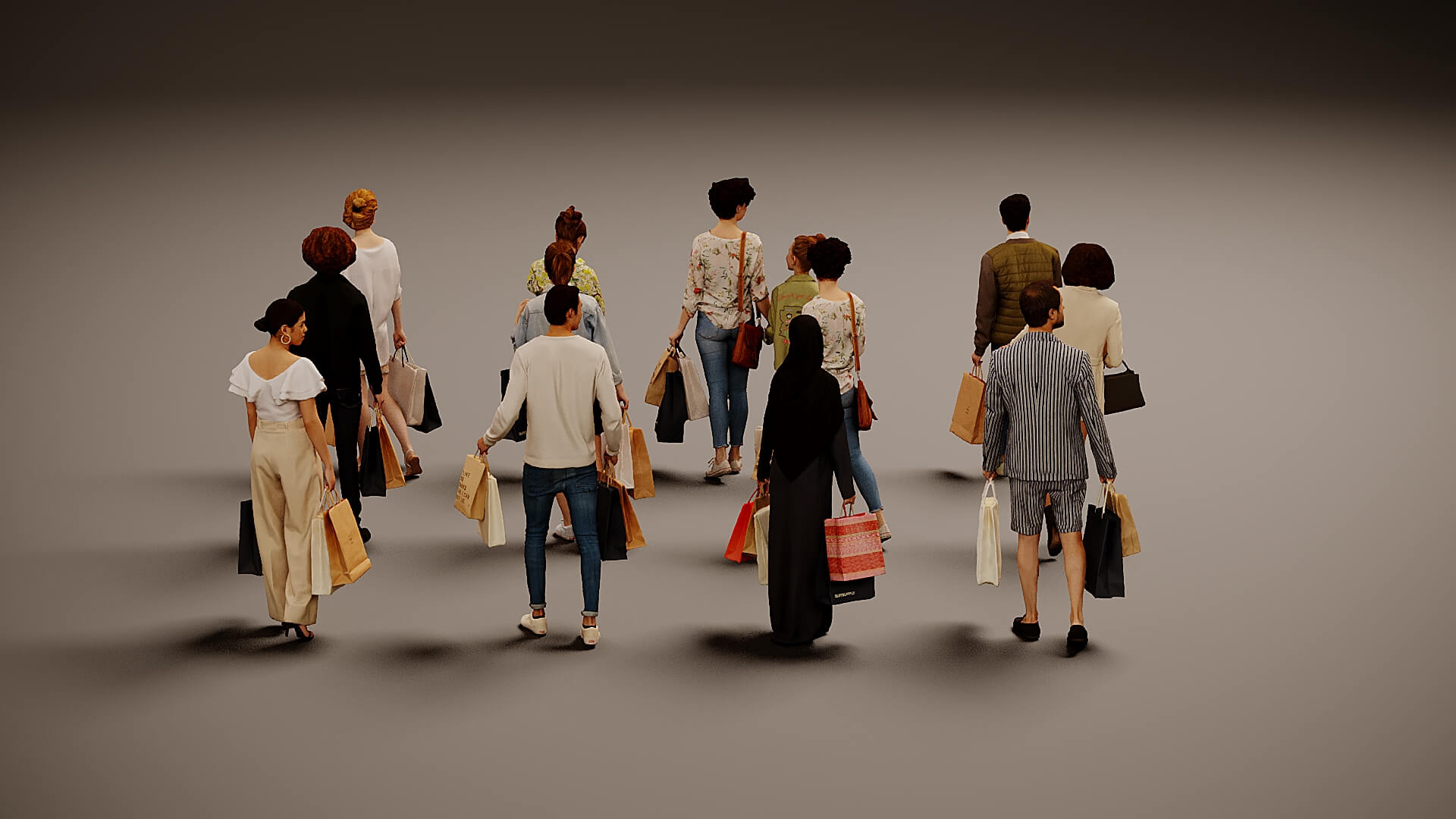 Models of People x 12 3D Model