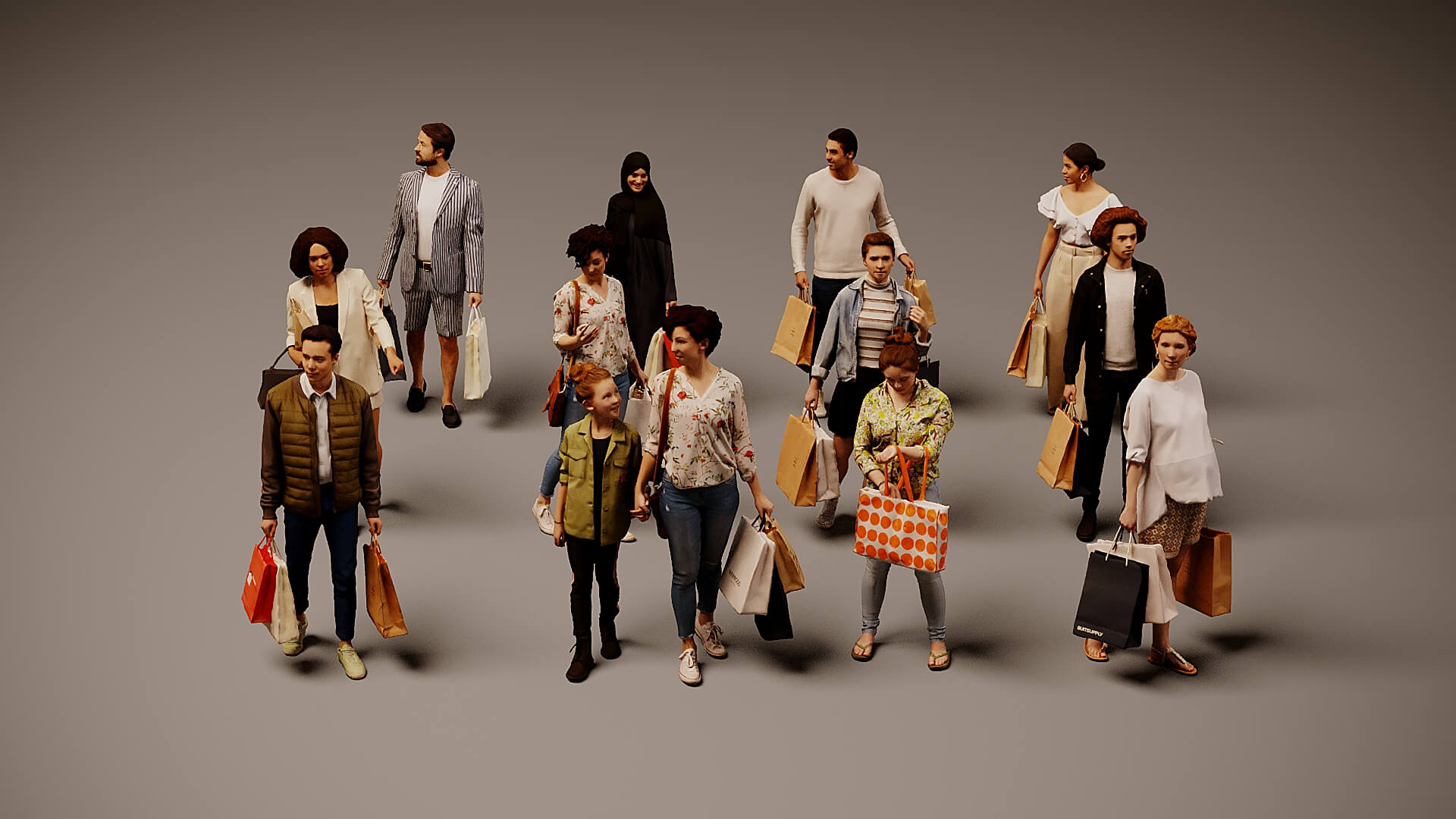 Models of People x 12 3D Model