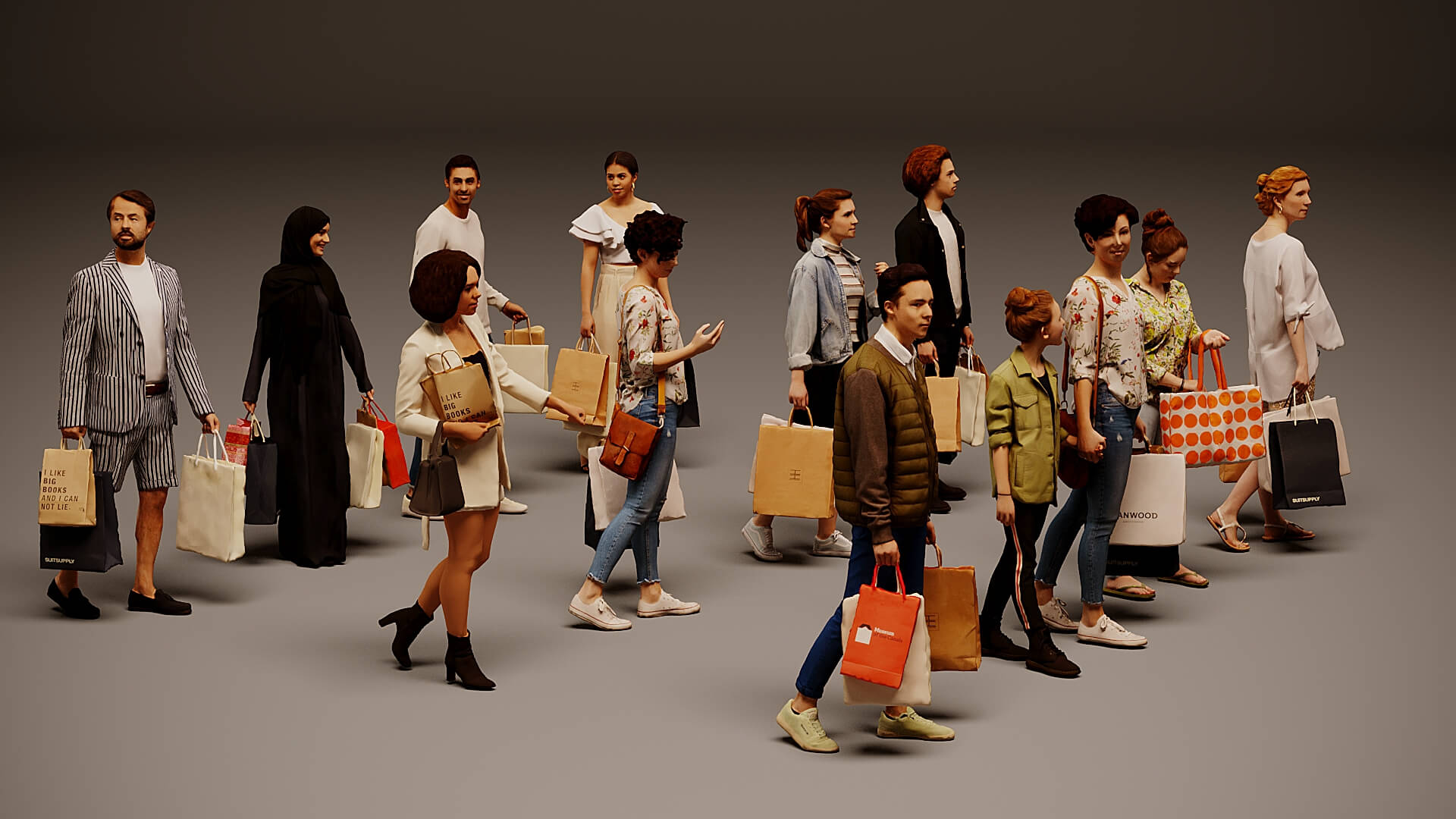 Models of People x 12 3D Model