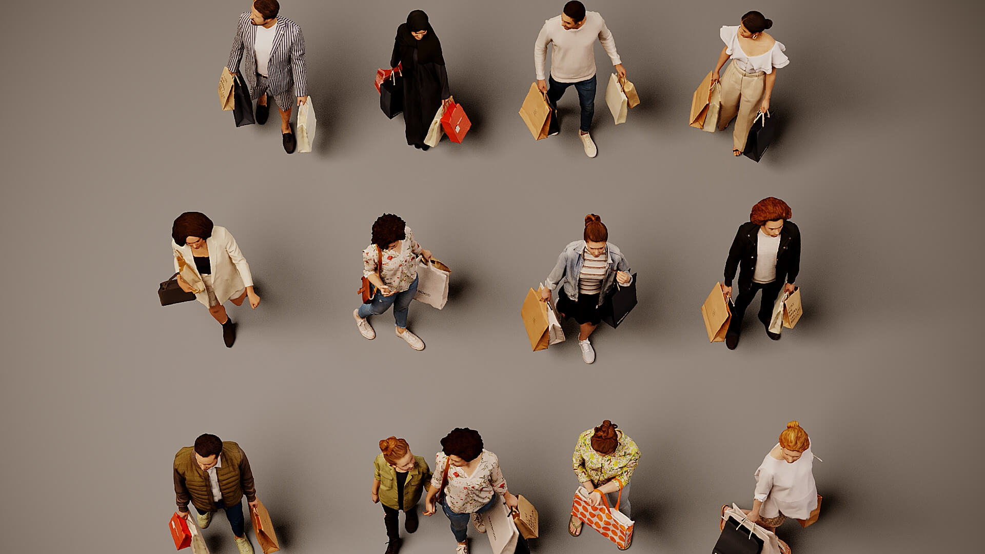 Models of People x 12 3D Model