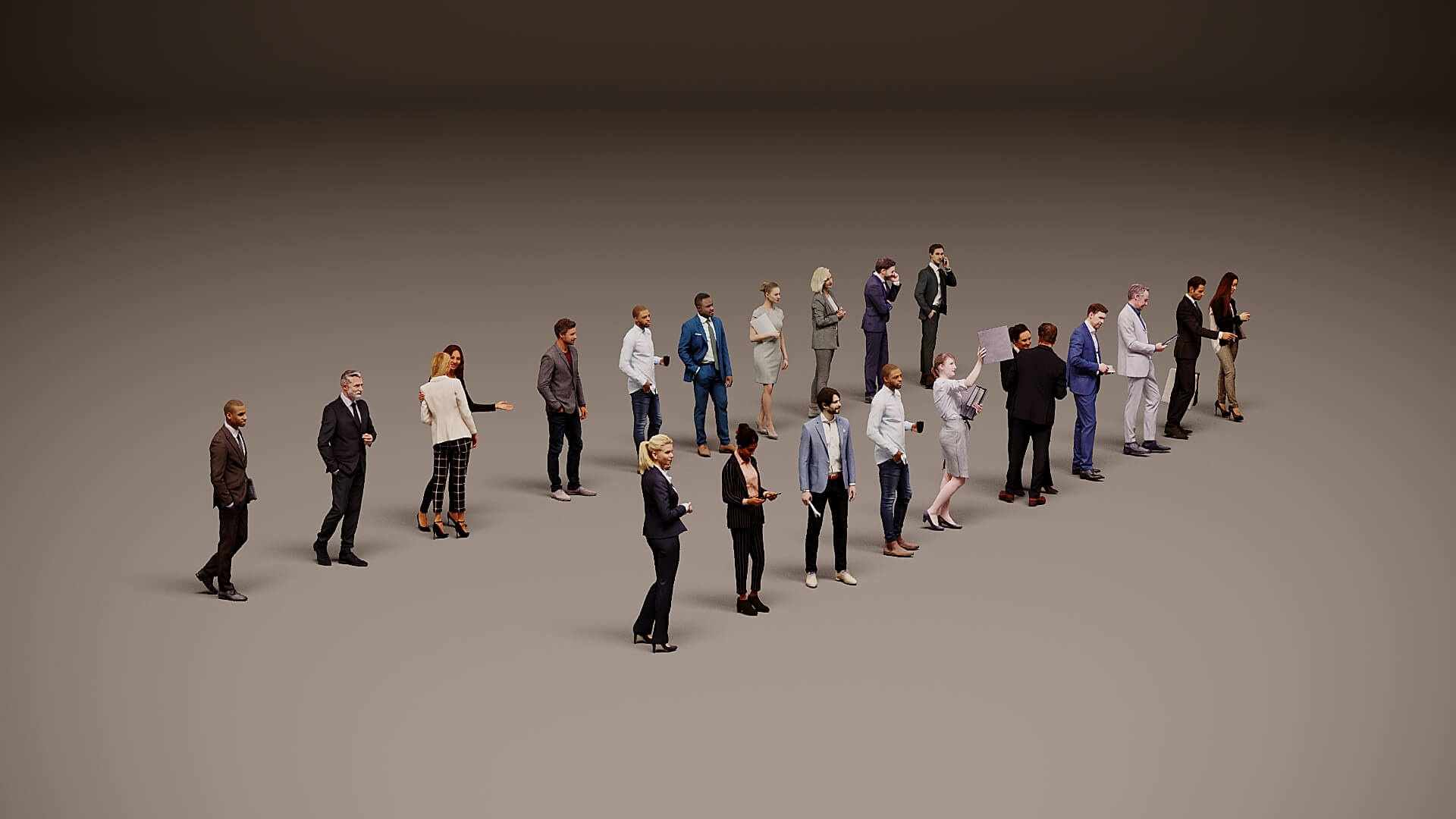 Models of People X 20 07 3D Model