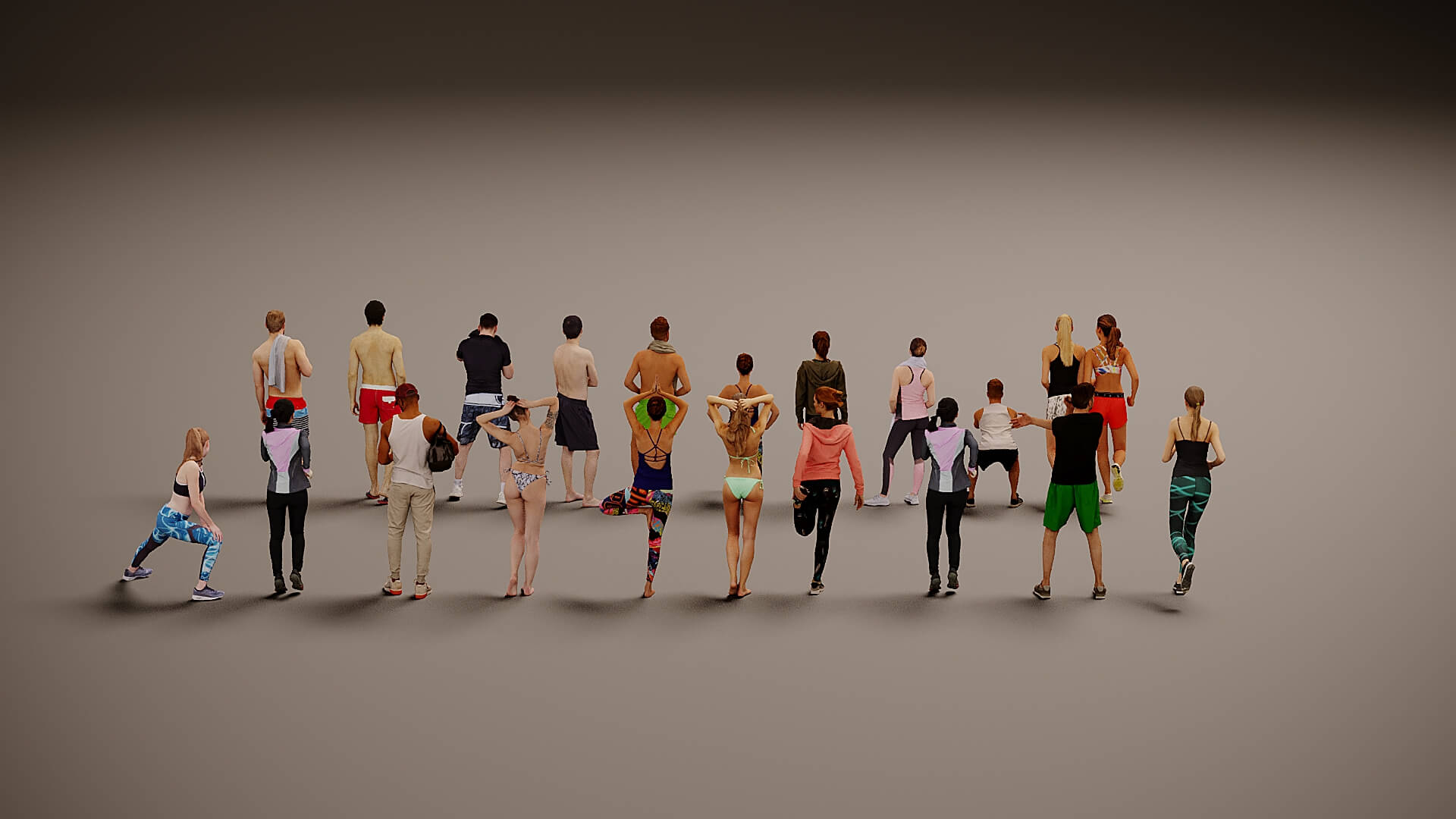 Models of People x 20 43 3D Model