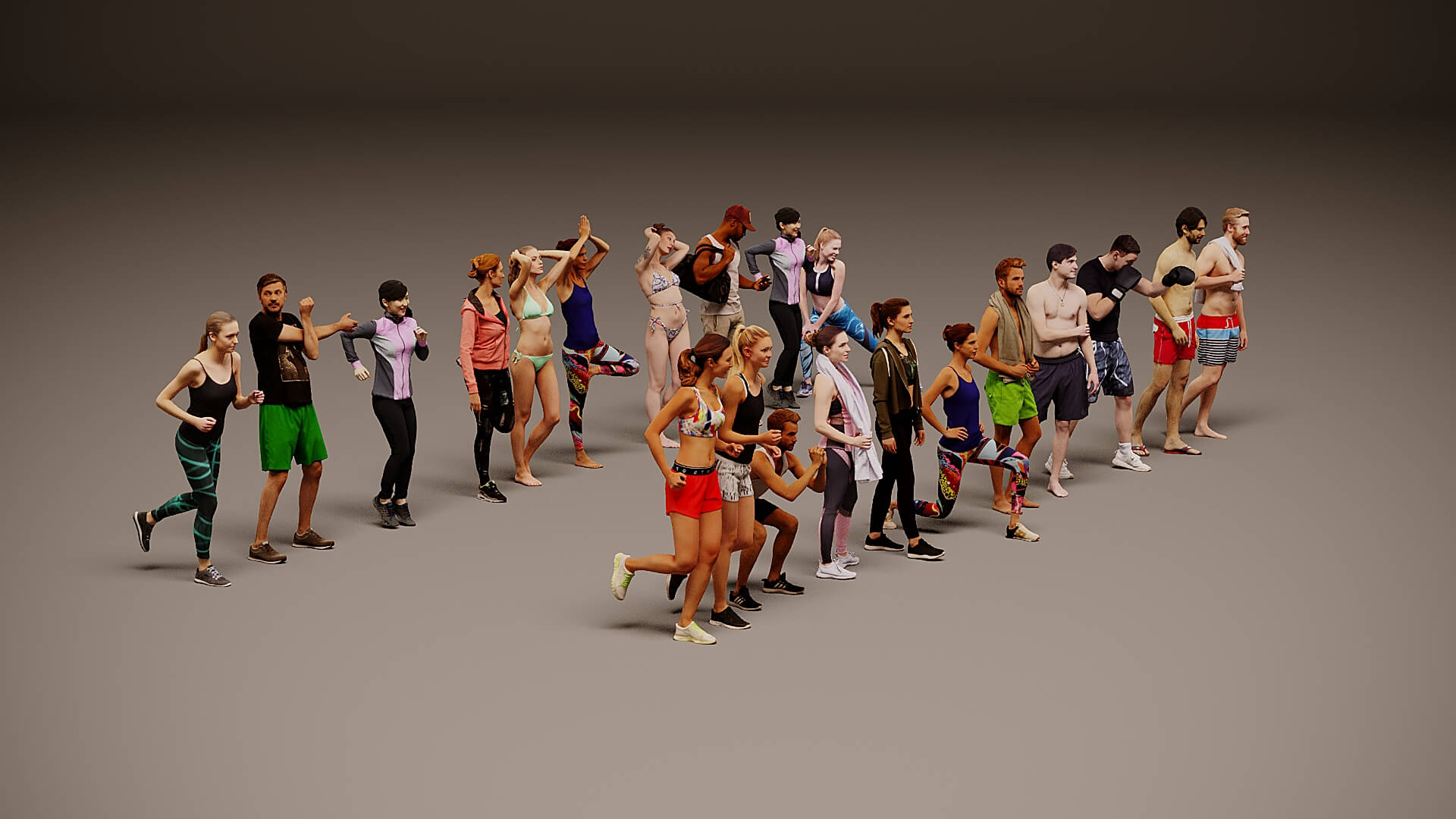 Models of People x 20 43 3D Model