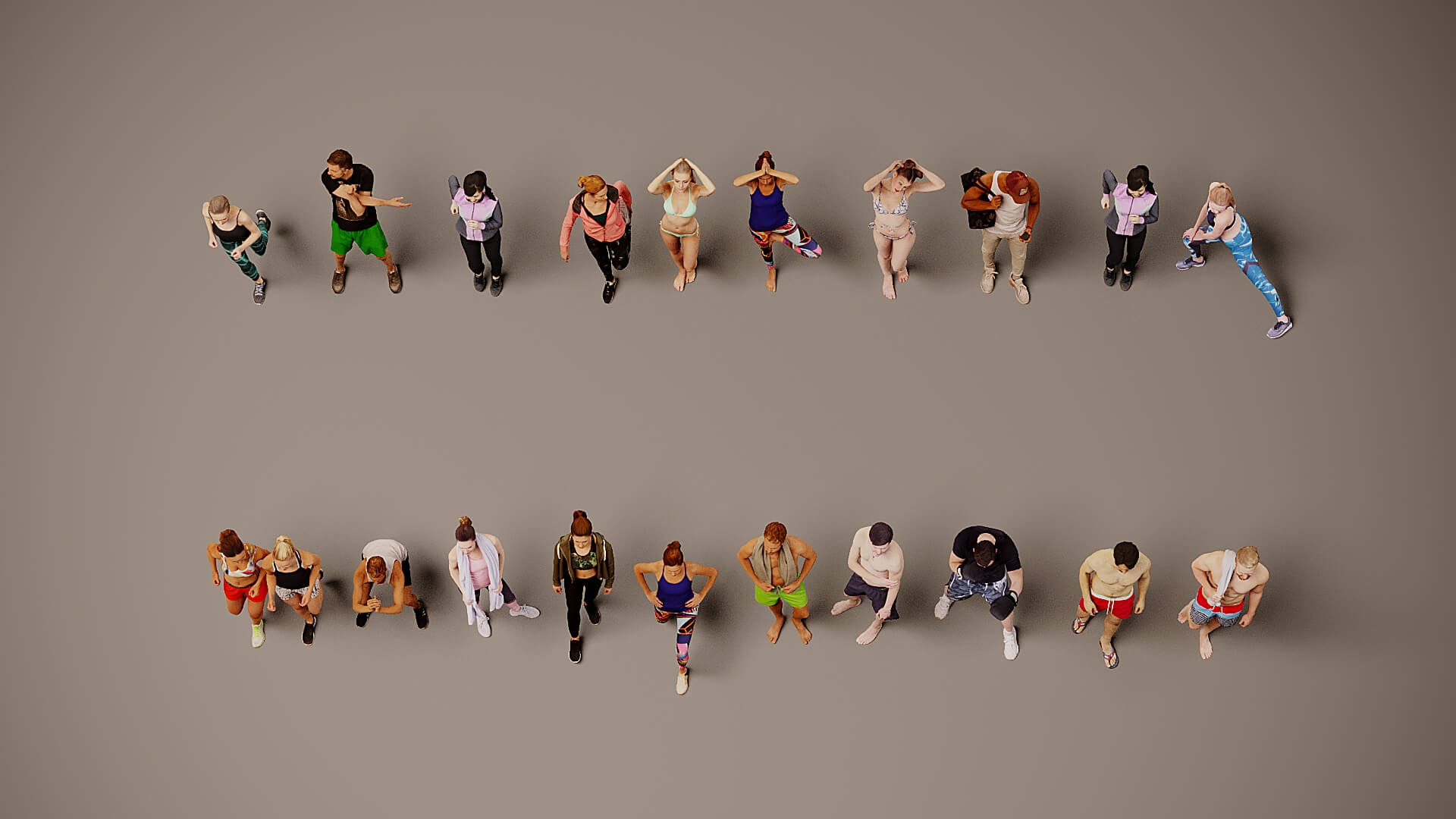 Models of People x 20 43 3D Model