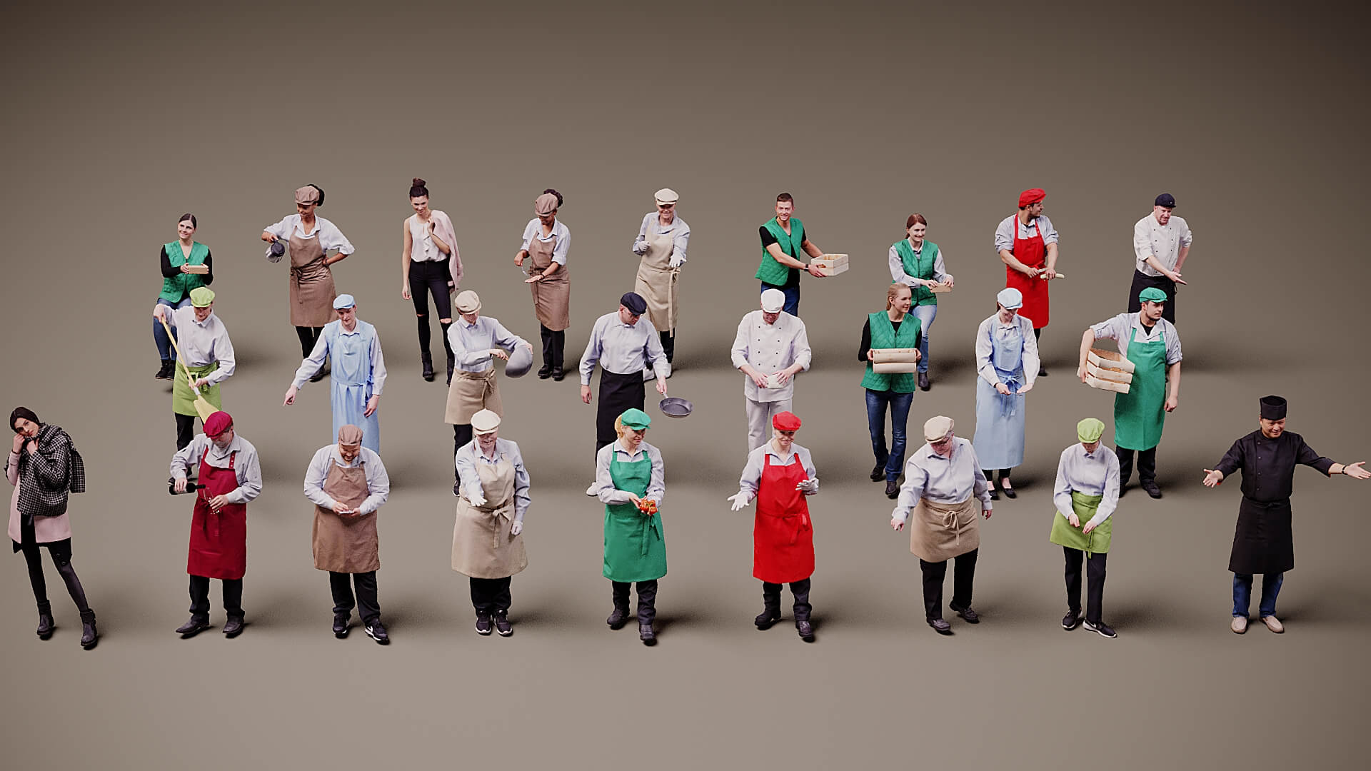 Models of People x 26 3D Model
