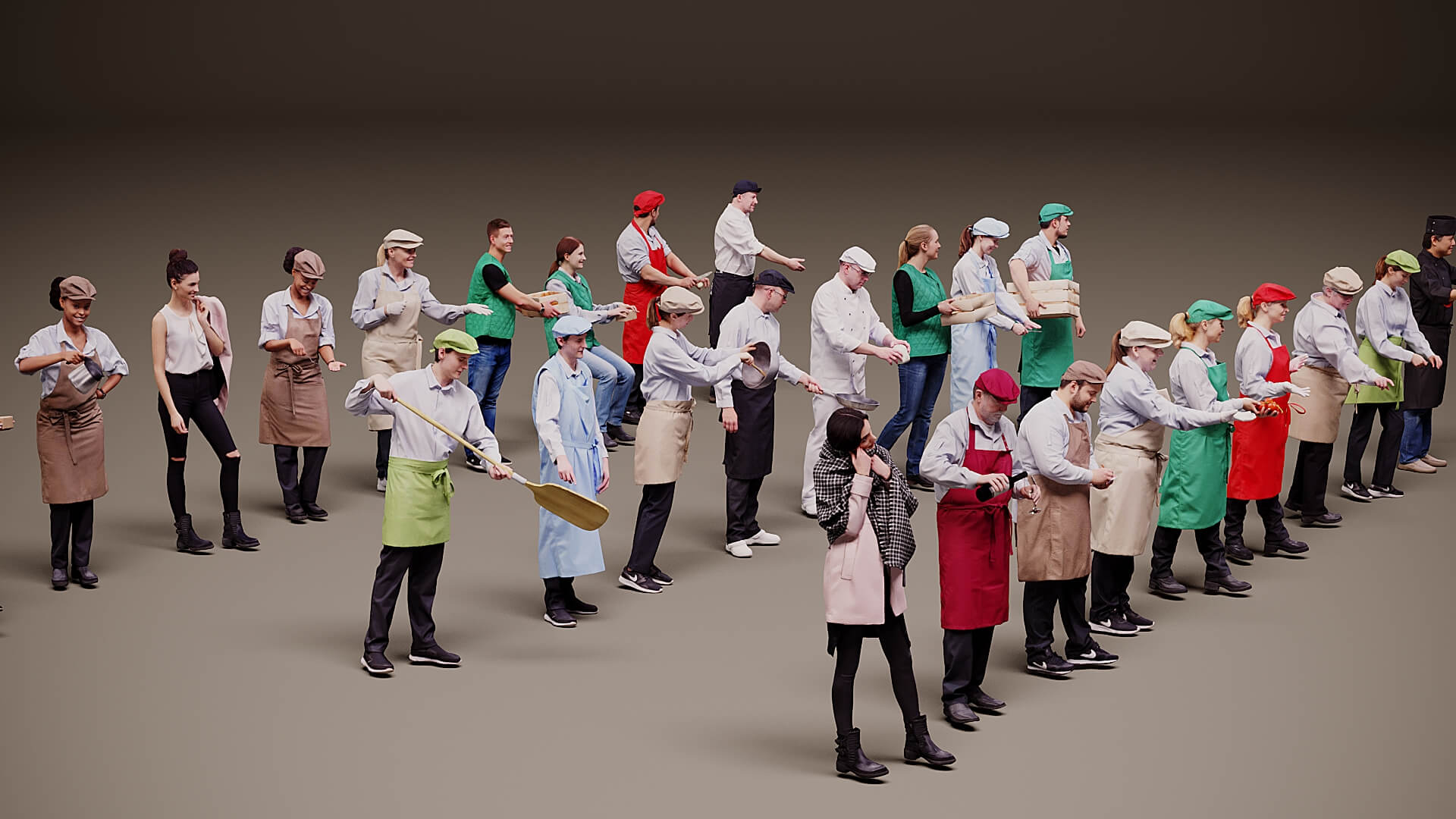 Models of People x 26 3D Model