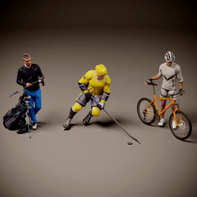 Models of People x 3