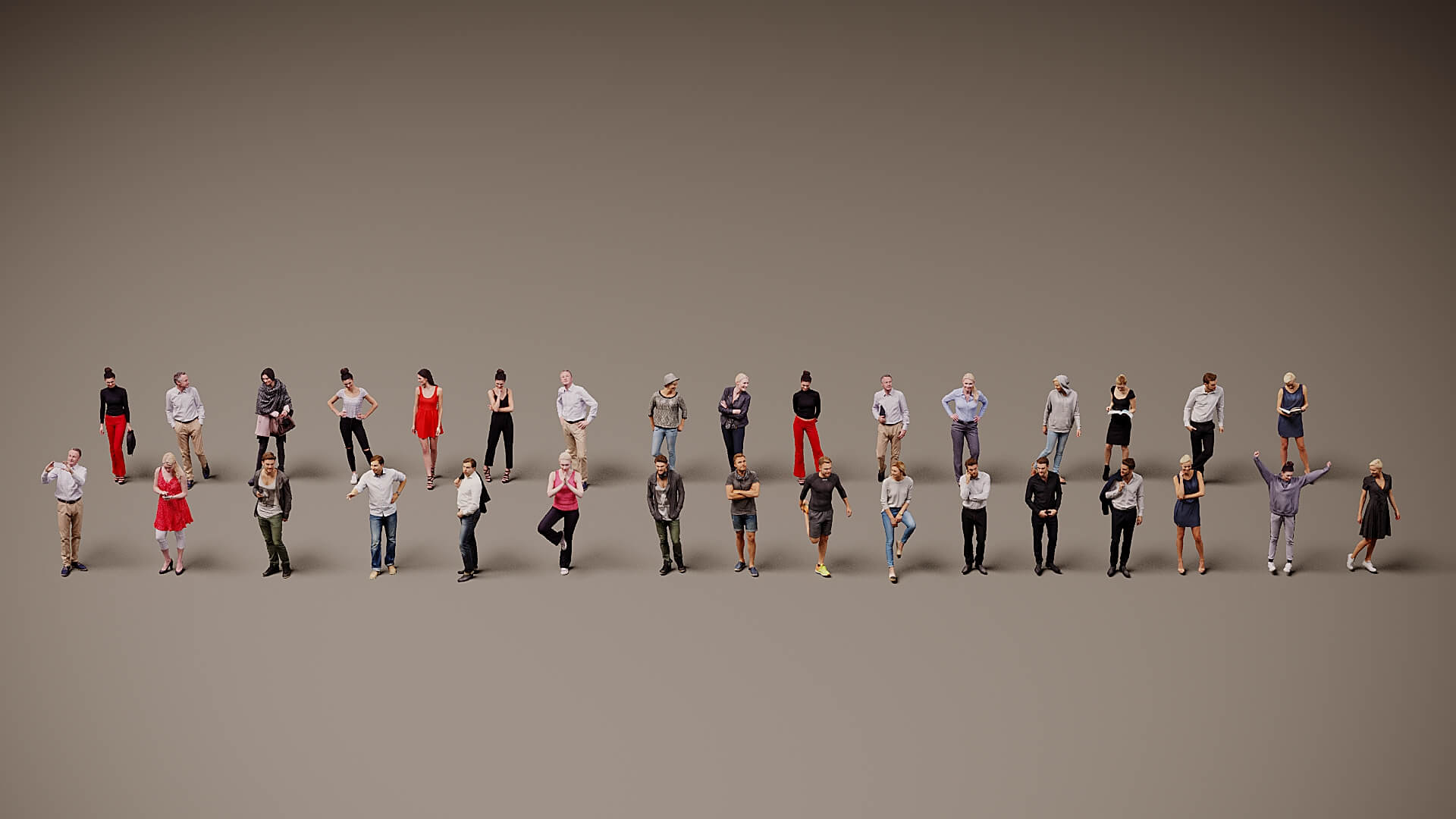 Models of People x 32 3D Model
