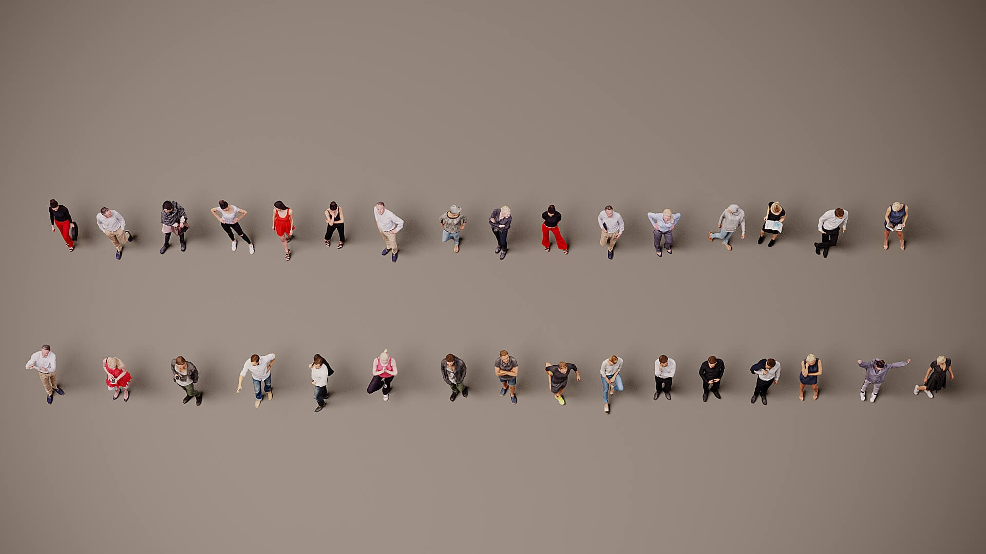 Models of People x 32 3D Model
