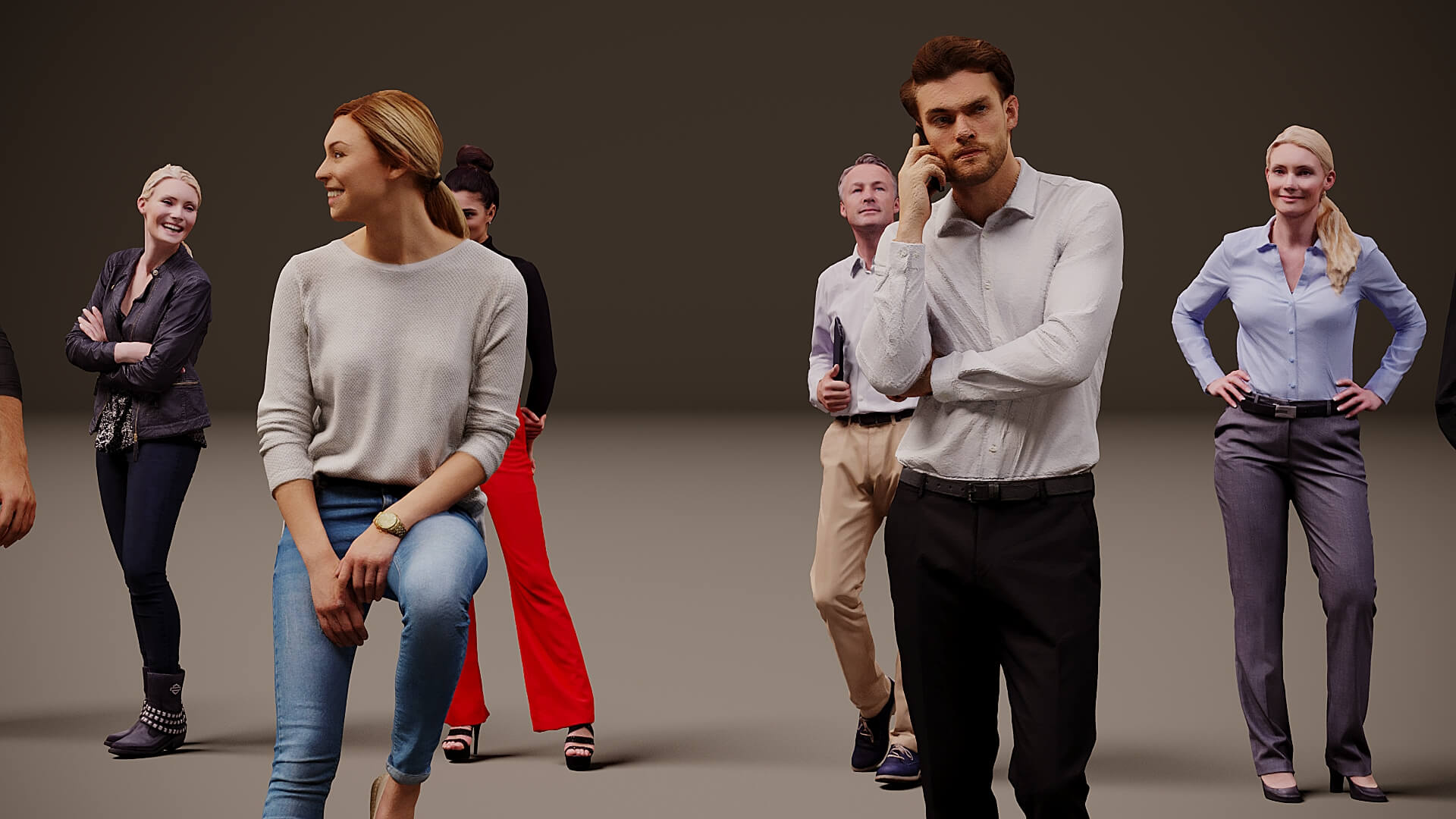 Models of People x 32 3D Model
