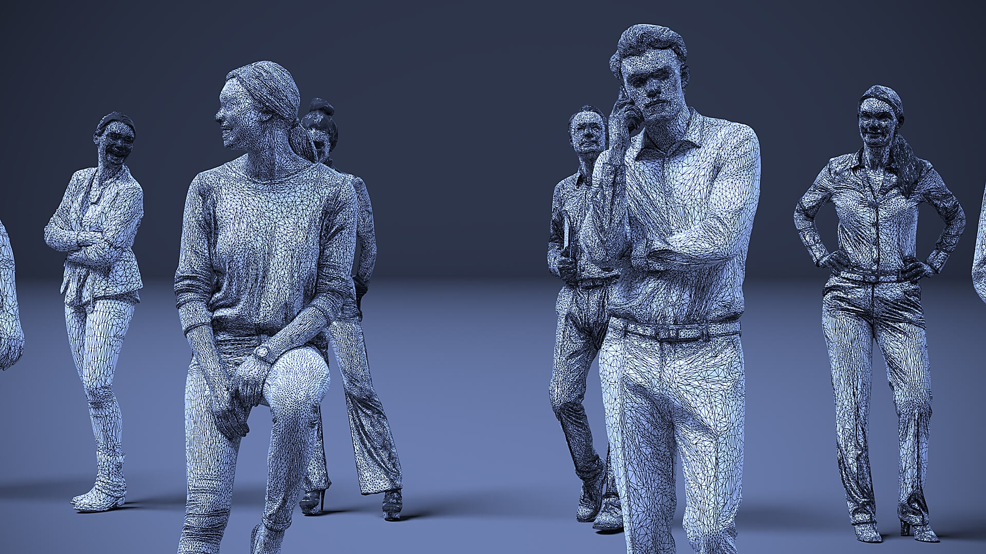 Models of People x 32 3D Model