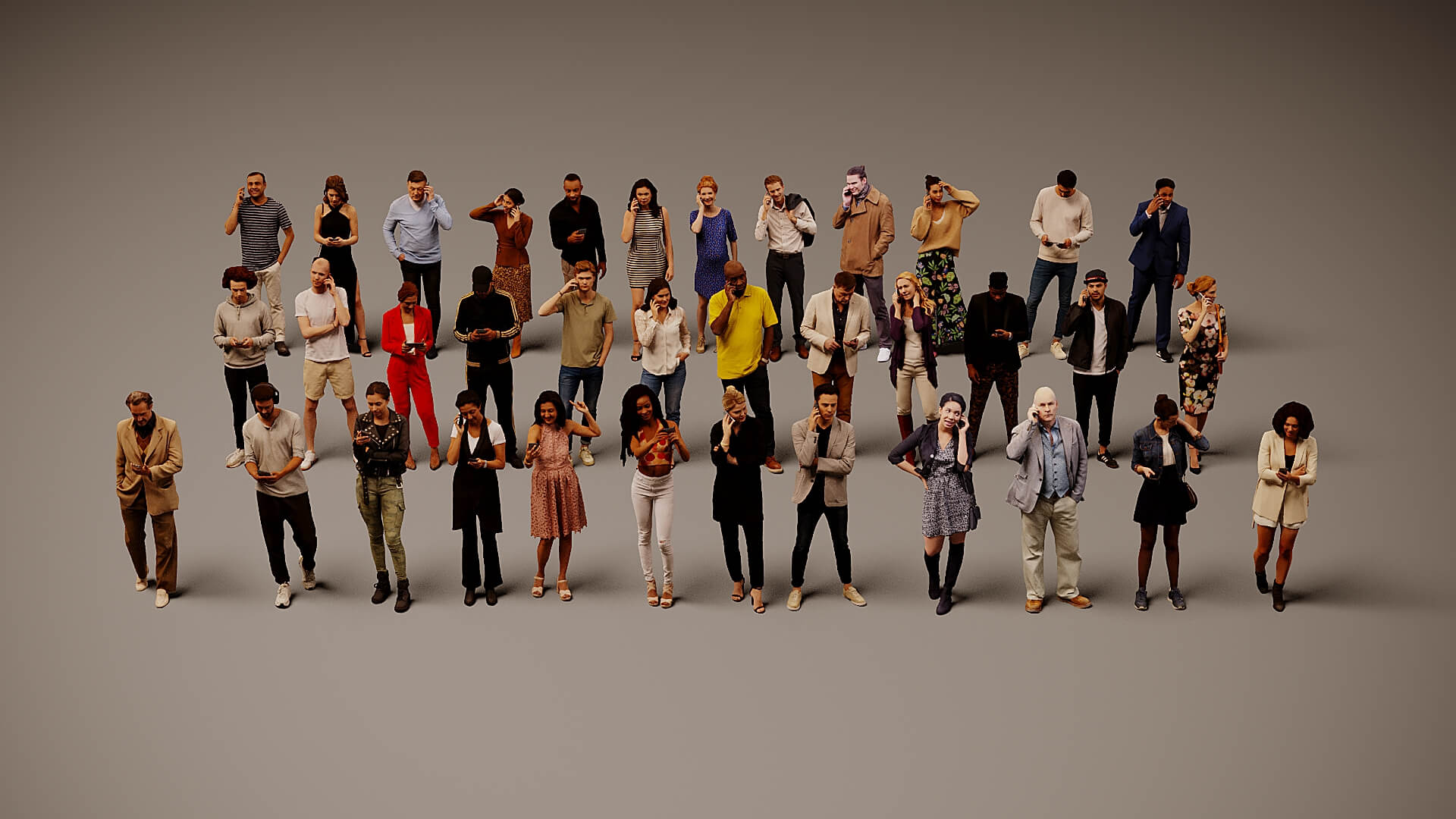 Models of People x 36 3D Model