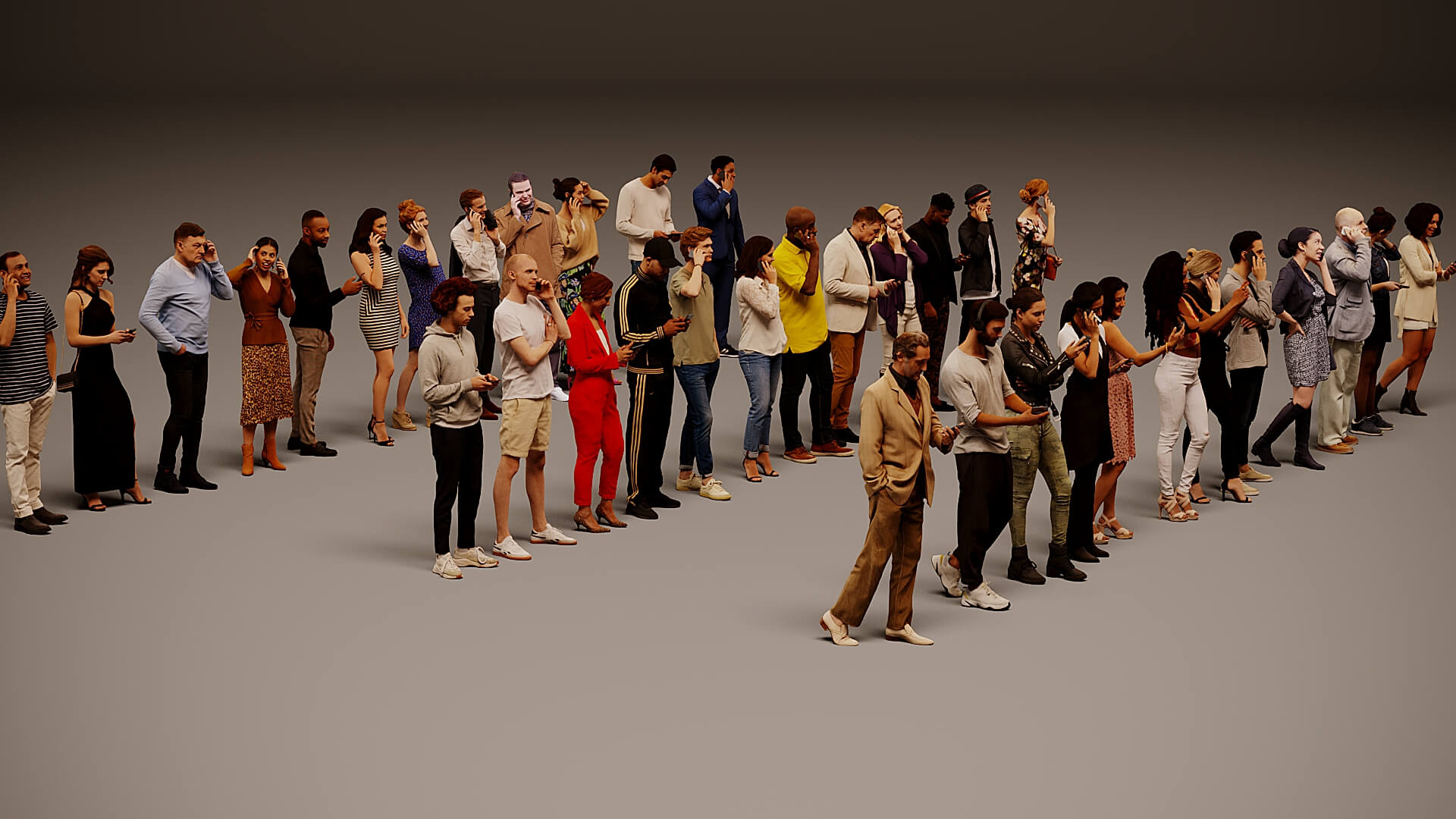 Models of People x 36 3D Model