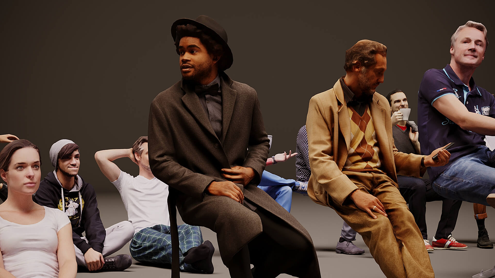 Models of People x 40 3D Model