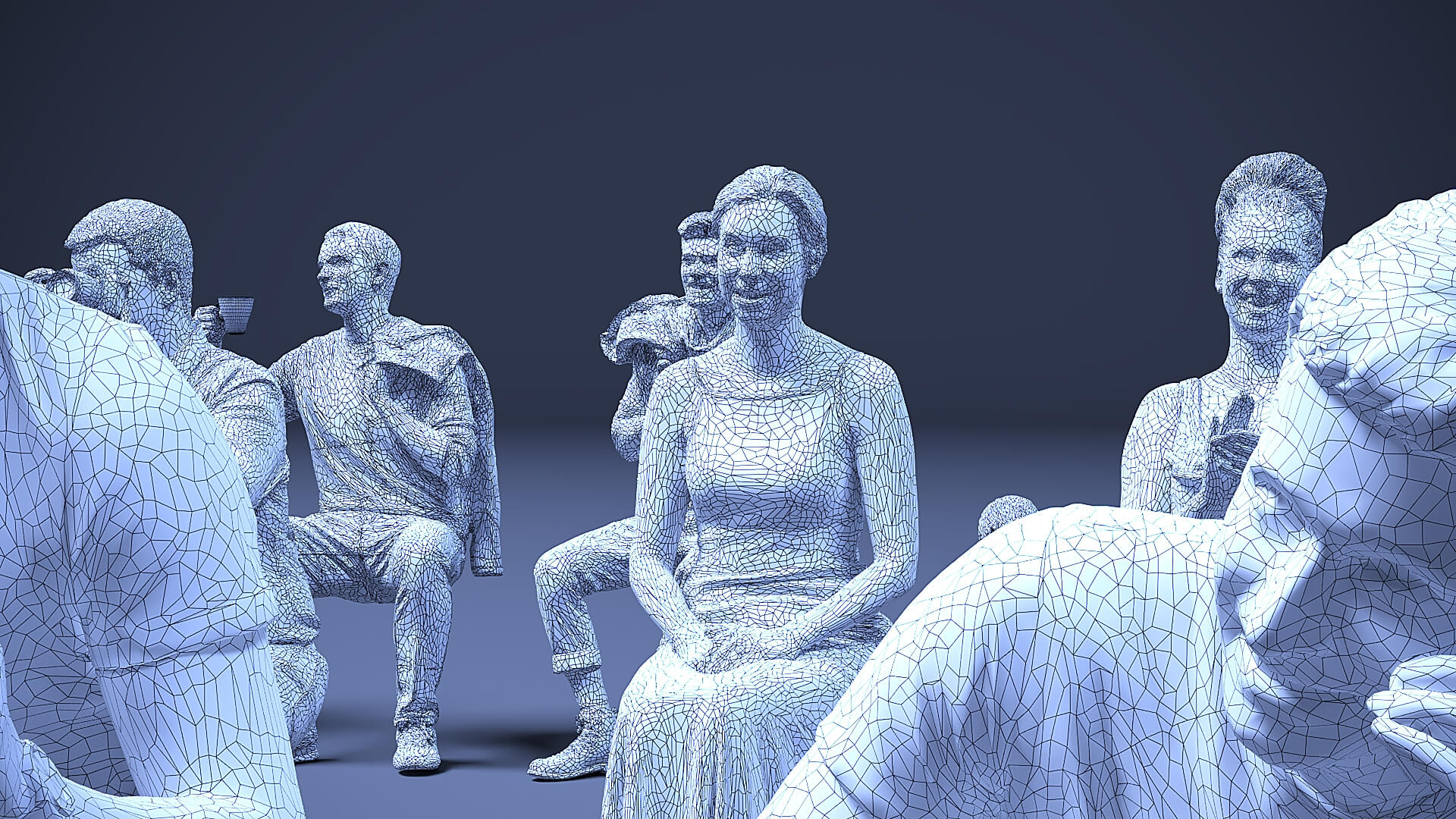 Models of People x 40 3D Model
