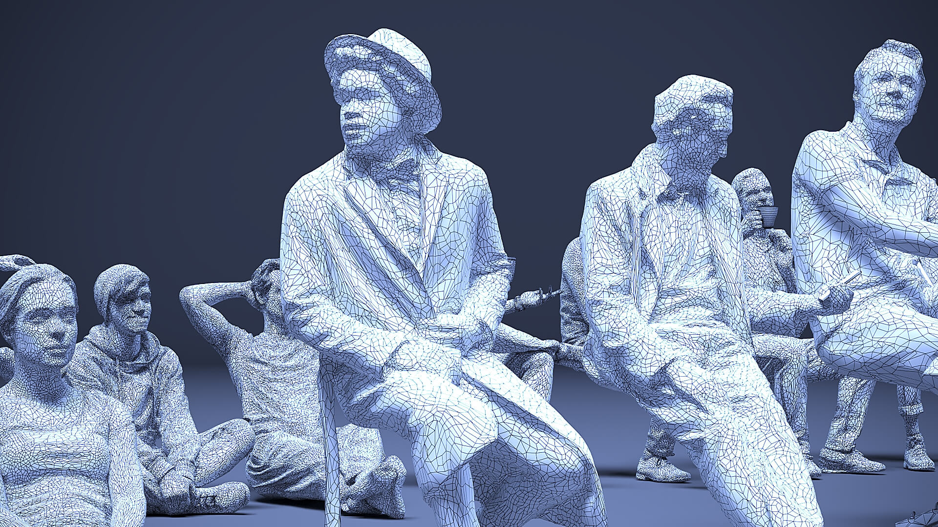 Models of People x 40 3D Model