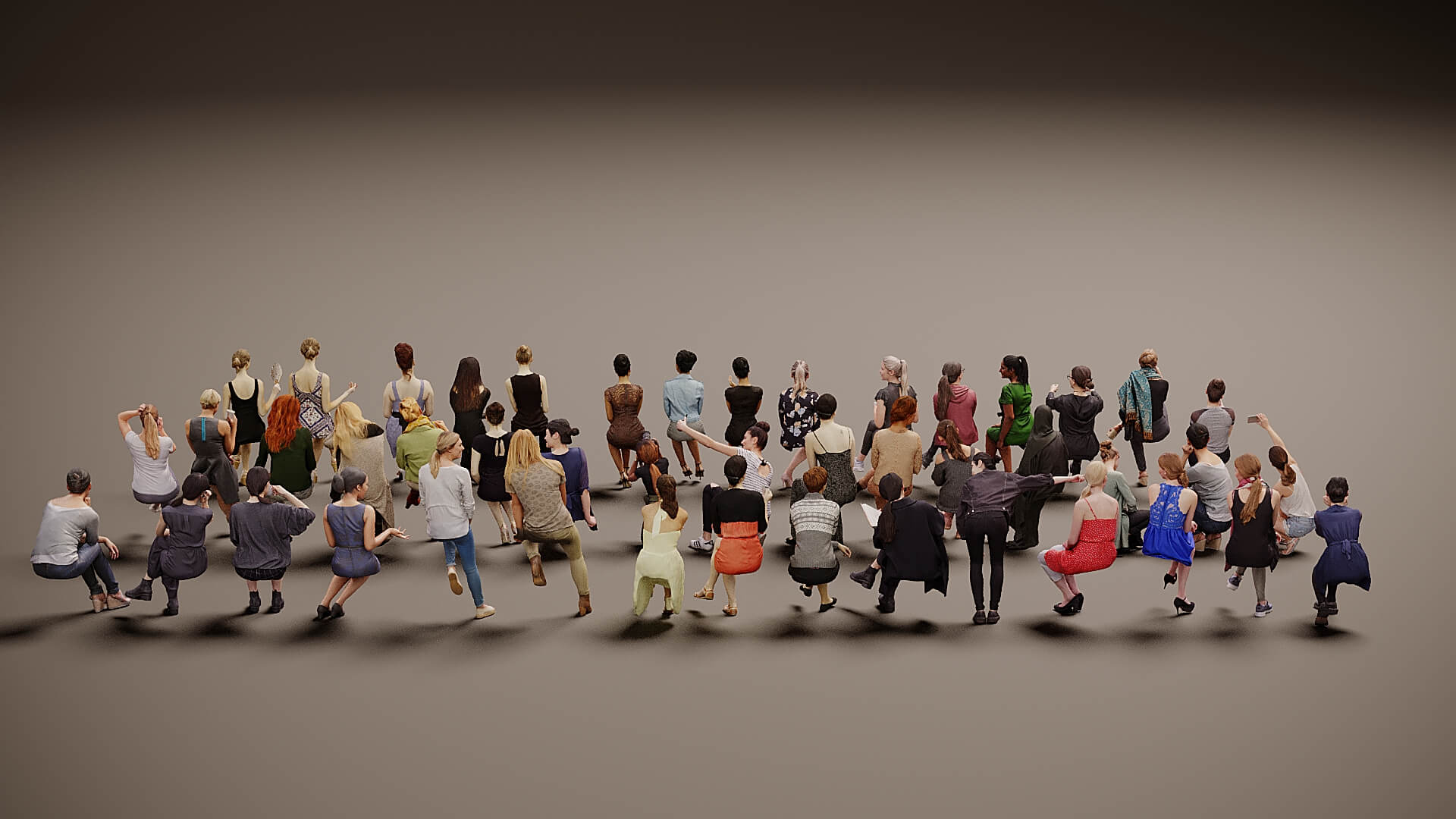 Models of People x 46 3D Model