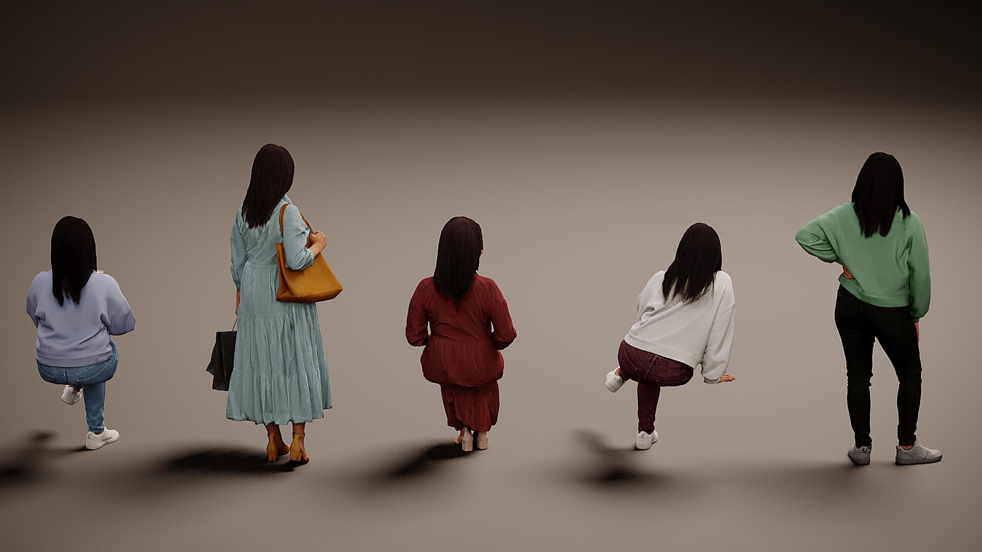 Models of People X 5 02 3D Model