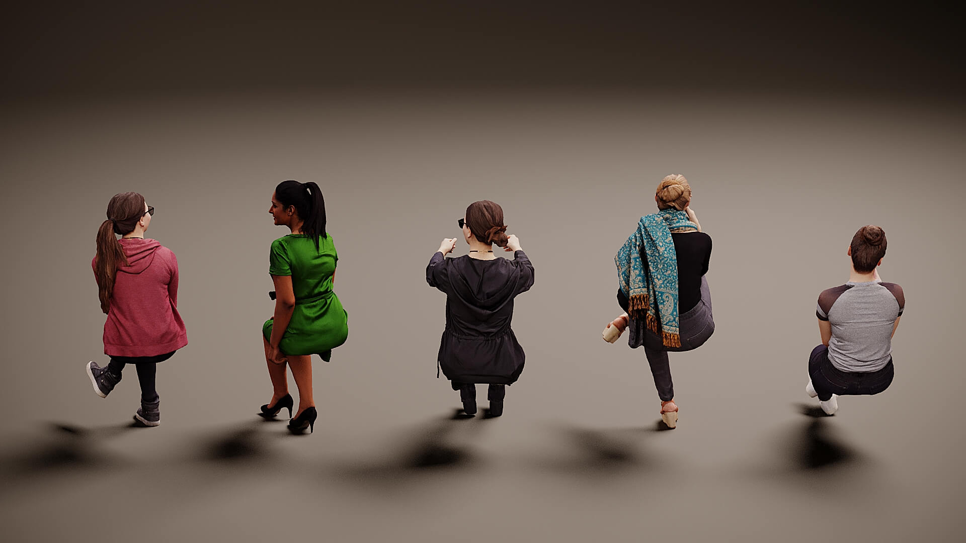 Models of People X 5 19 3D Model