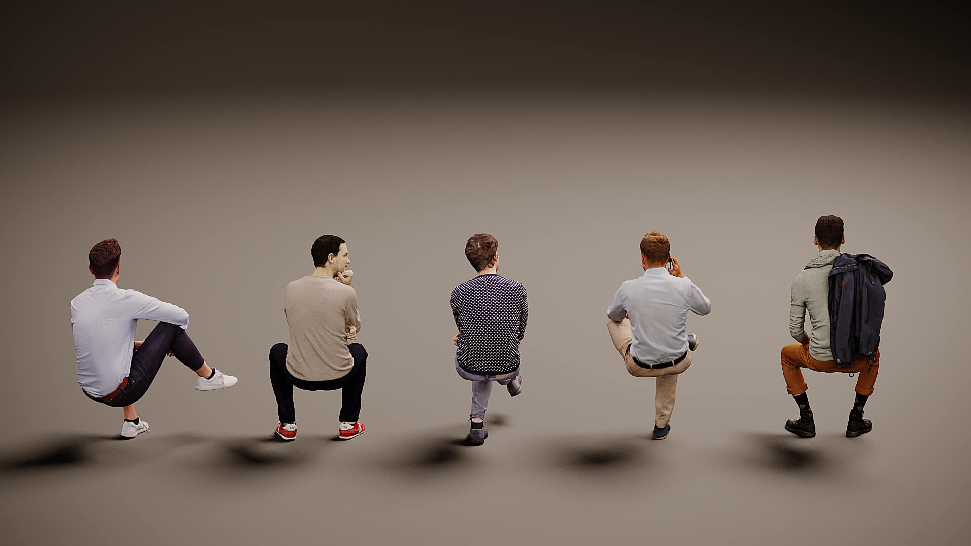 Models of People x 5 22 3D Model