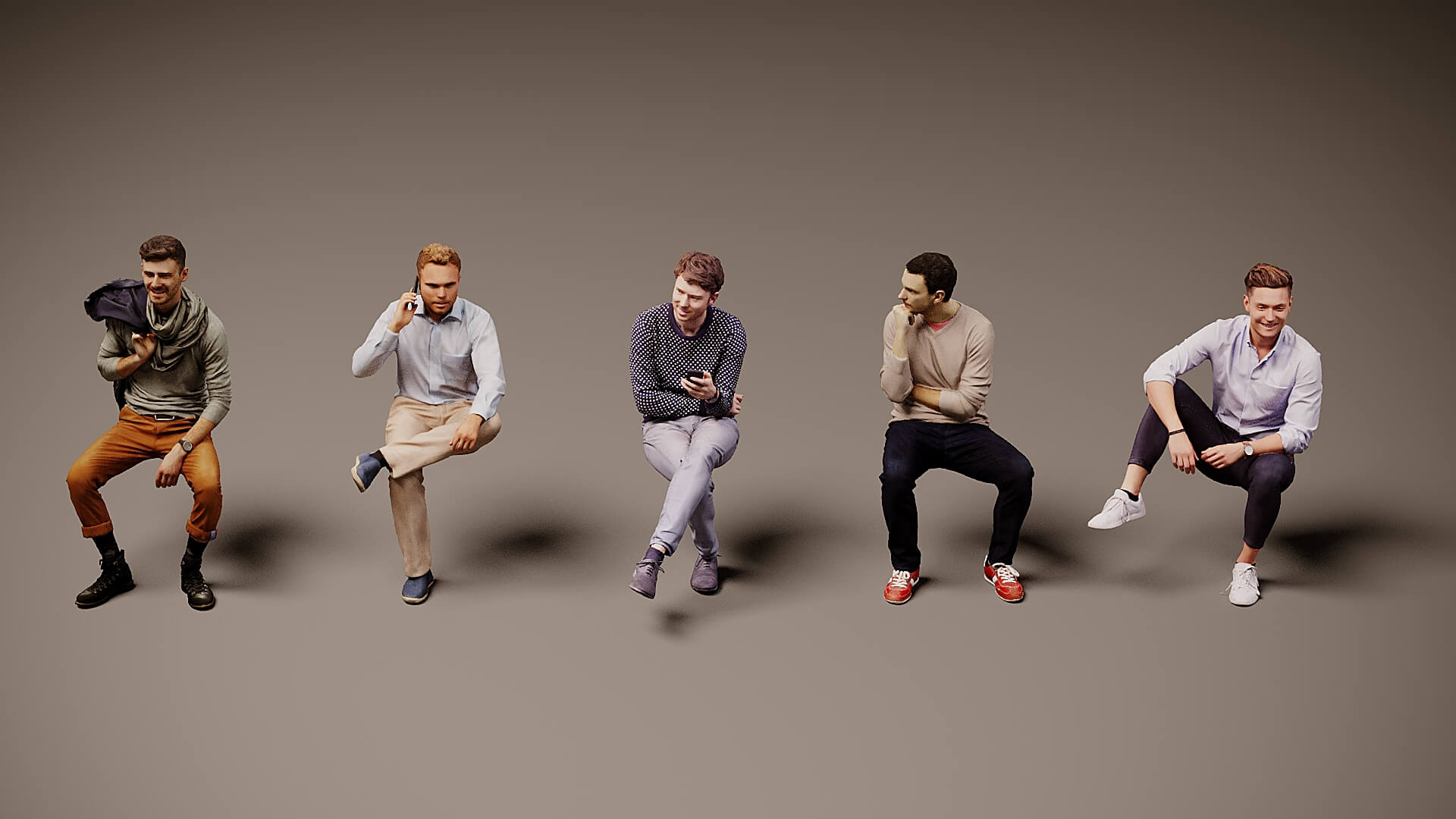 Models of People x 5 22 3D Model