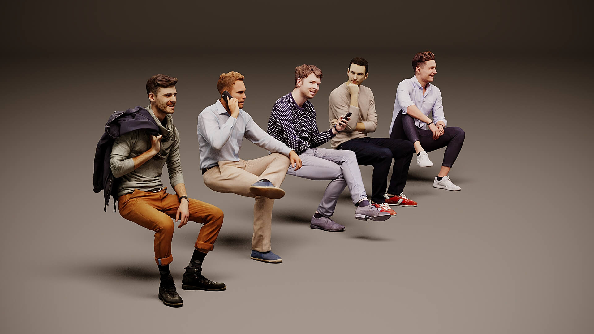 Models of People x 5 22 3D Model