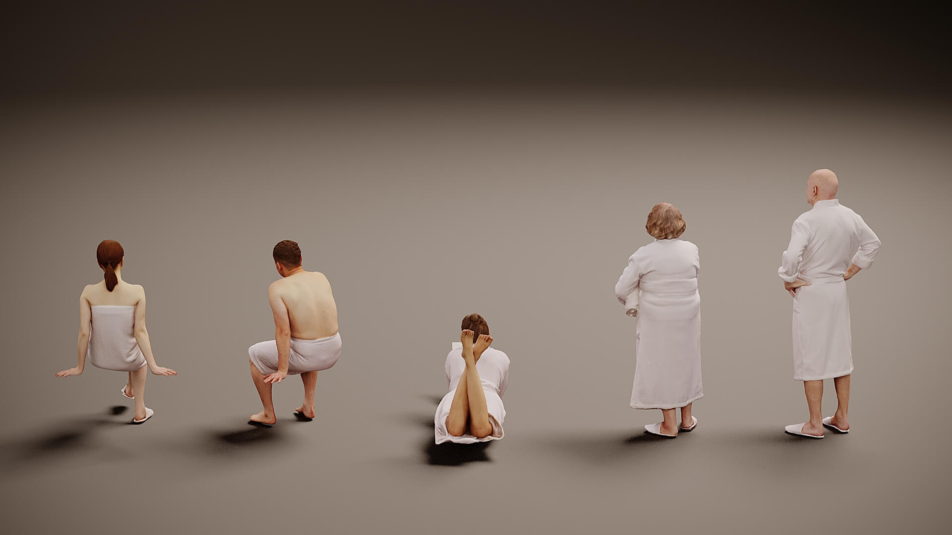 Models of People x 5 24 3D Model