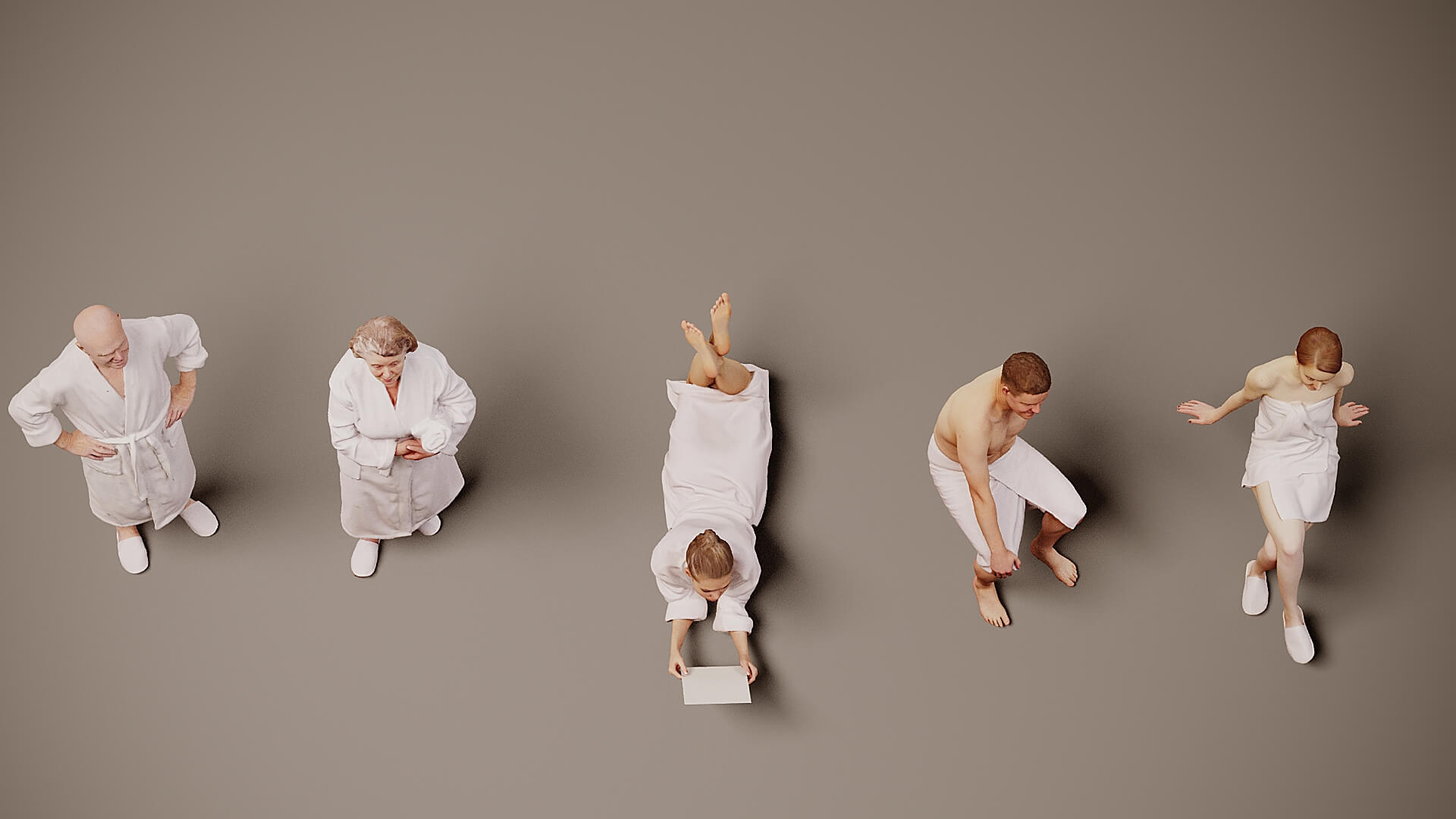 Models of People x 5 24 3D Model